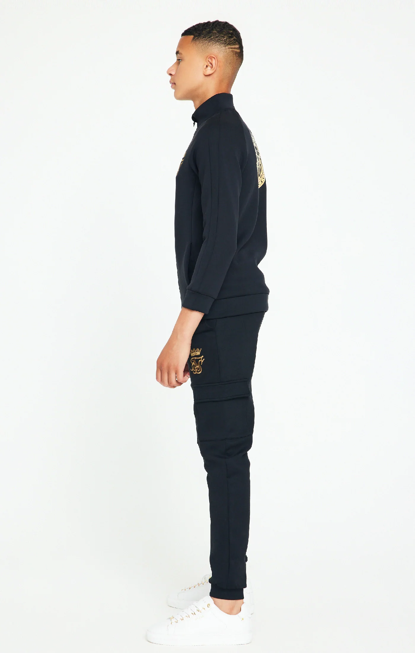 Messi X SikSilk Lion Zip Top - Black - Image 5