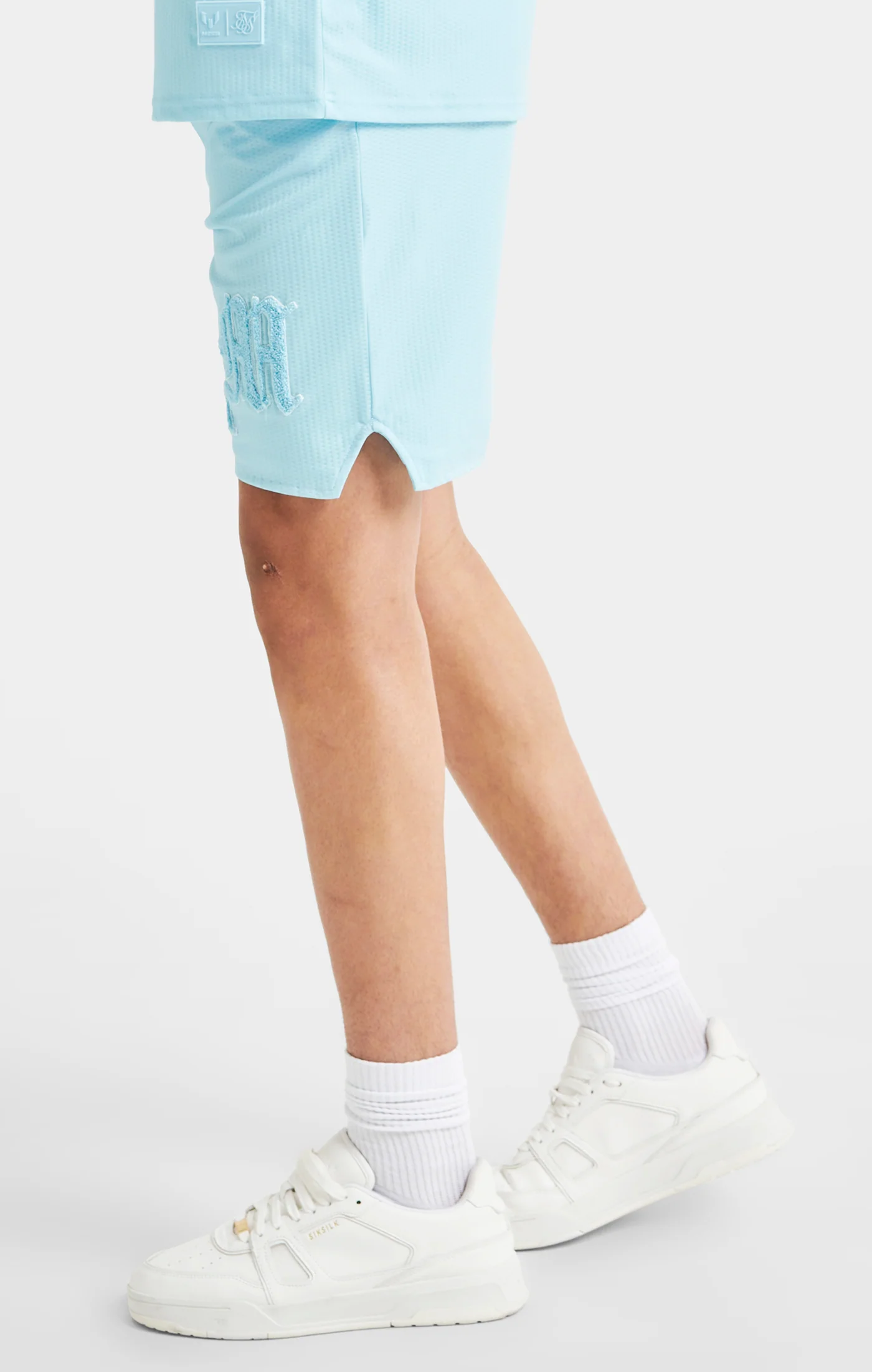 Messi x SikSilk Logo Loose Fit Shorts - Blue - Image 2