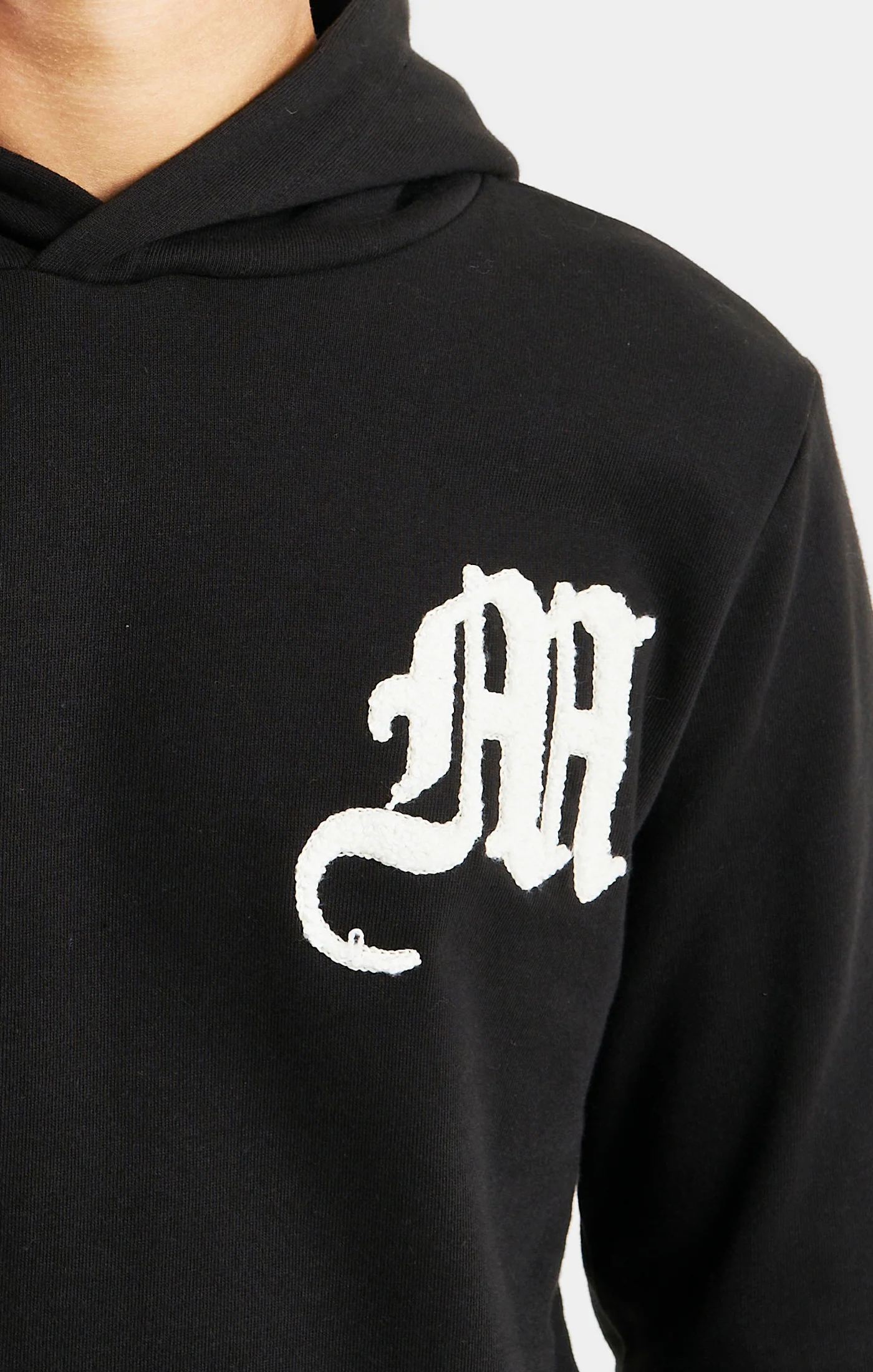 Messi x SikSilk Logo Overhead Hoodie - Black - Image 2