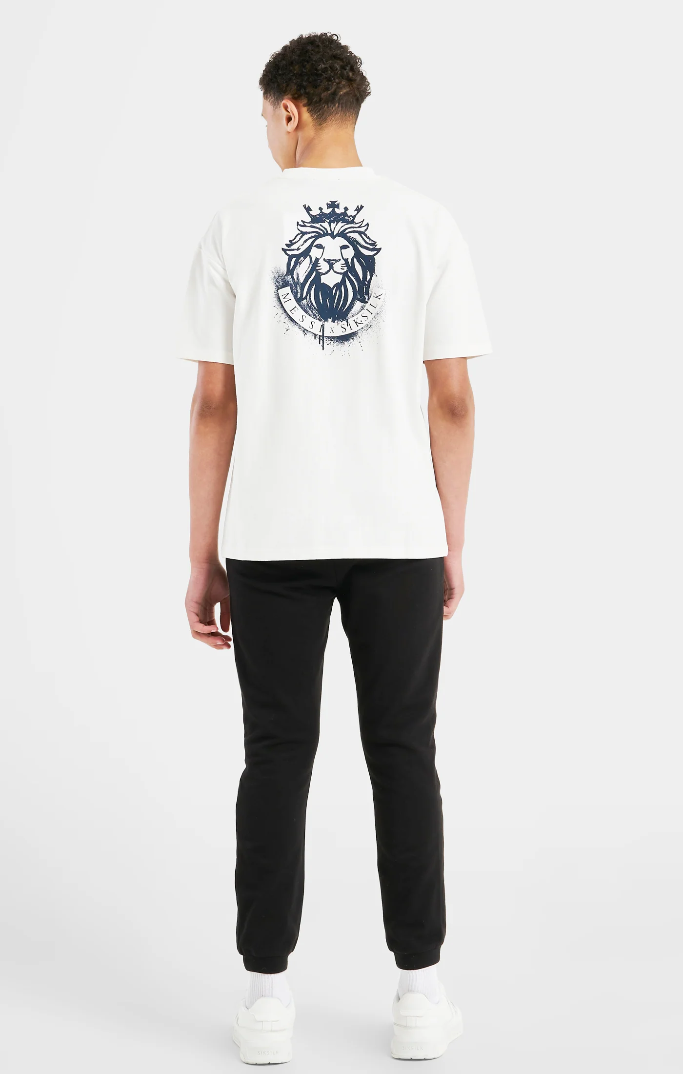 Messi x SikSilk Logo Pant - Black - Image 5