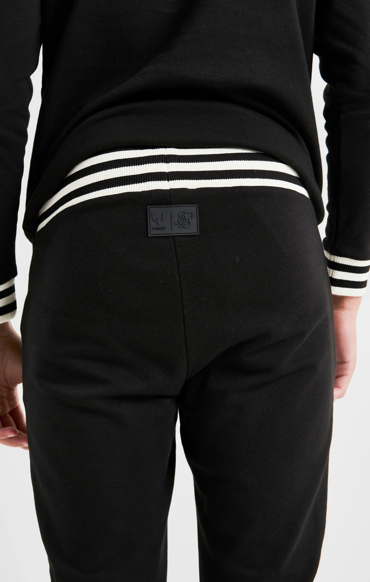 Messi x SikSilk Logo Pant - Black - Image 6