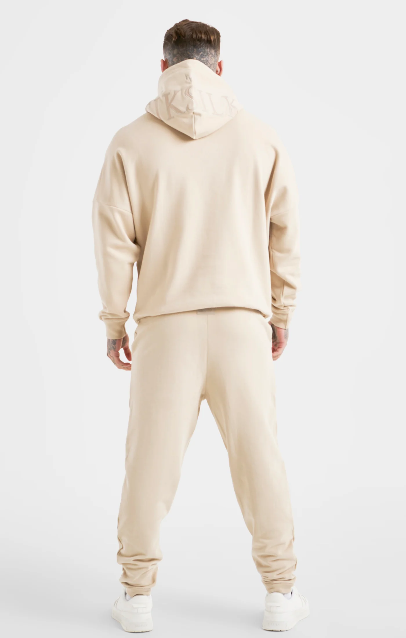 Messi x SikSilk Beige Logo Pant - Image 5