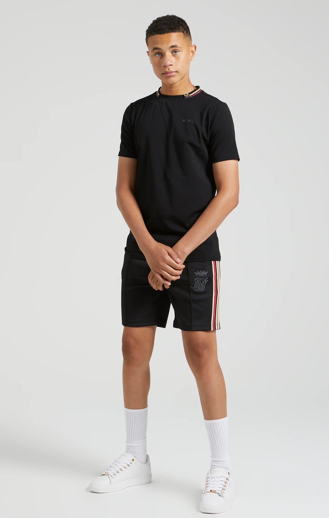 Messi x SikSilk Loose Fit Elasticated Shorts - Black - Image 5