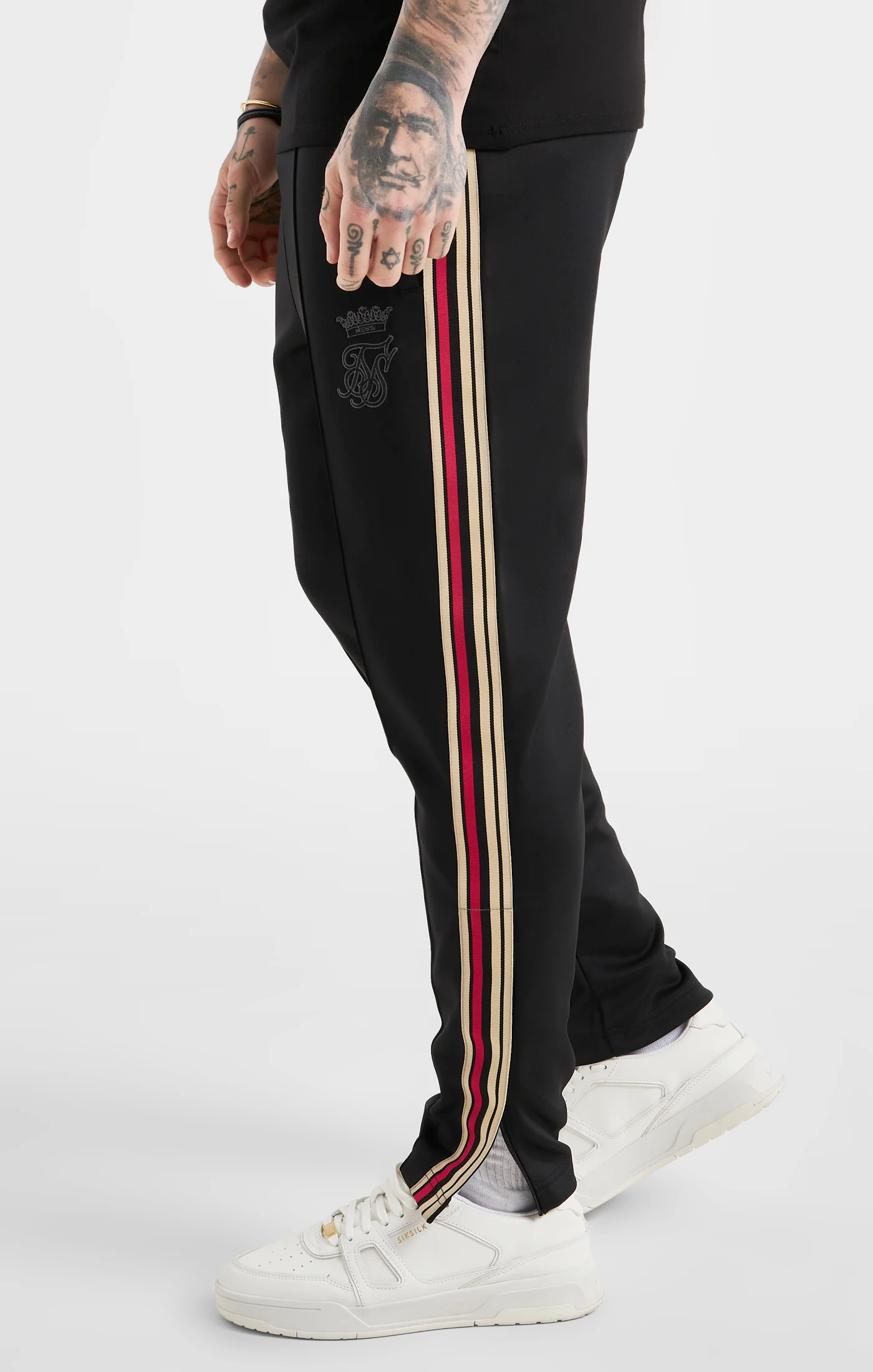 Messi x SikSilk Loose Fit Pant - Black - Image 2