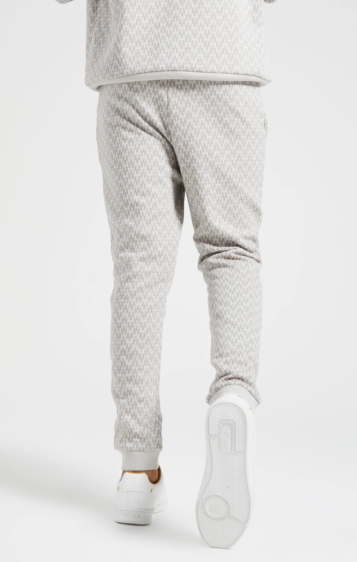 Boys Messi x SikSilk Grey Printed Cuffed Jogger - Image 3