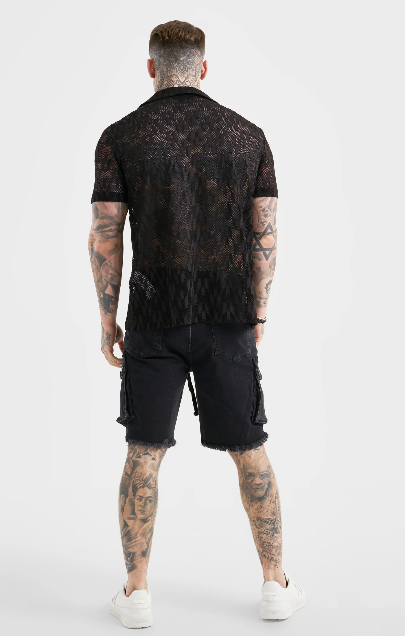 Messi x SikSilk Black Knit Shirt - Image 5