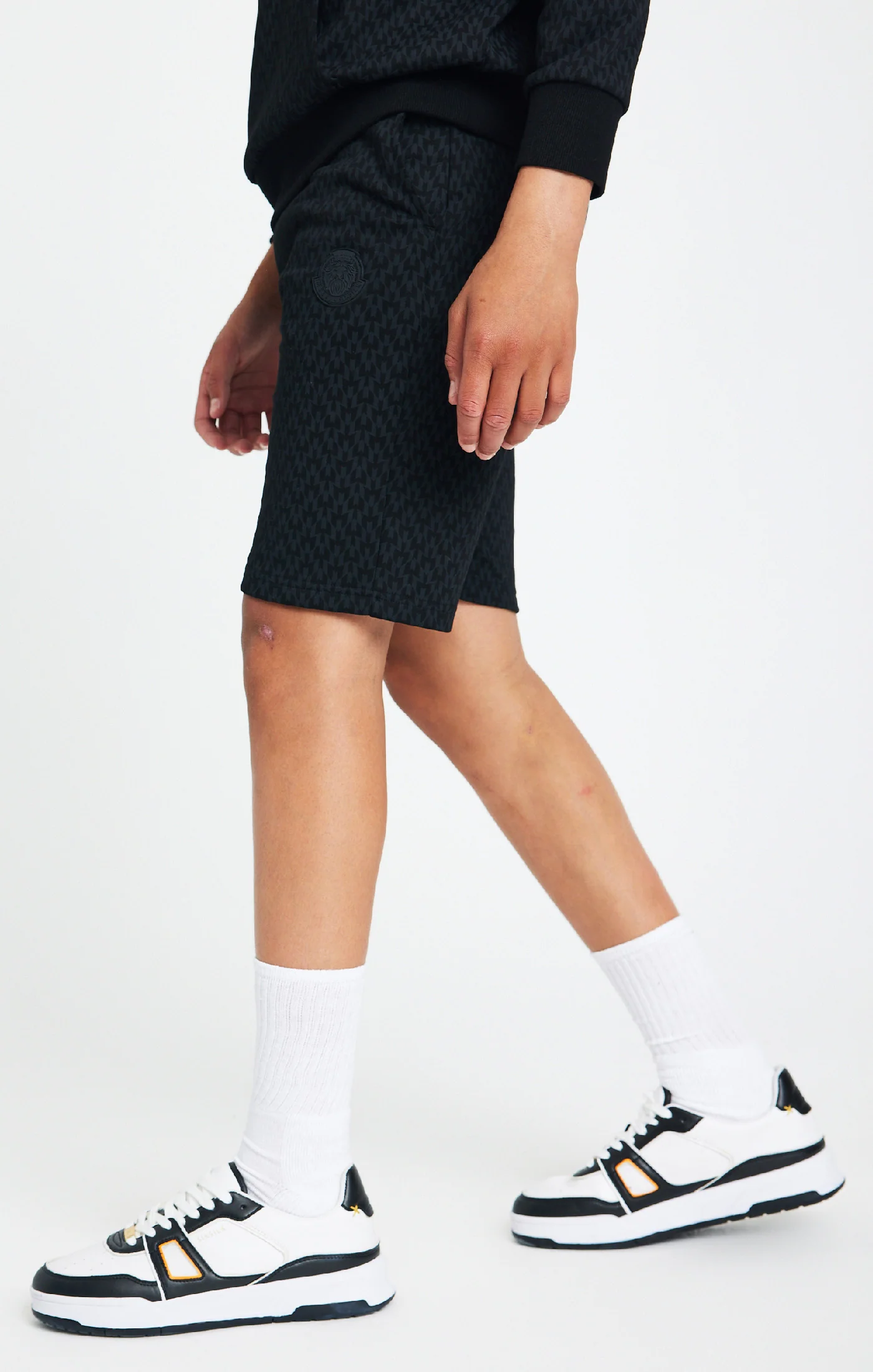 Boys Messi x SikSilk Black Print Short - Image 2