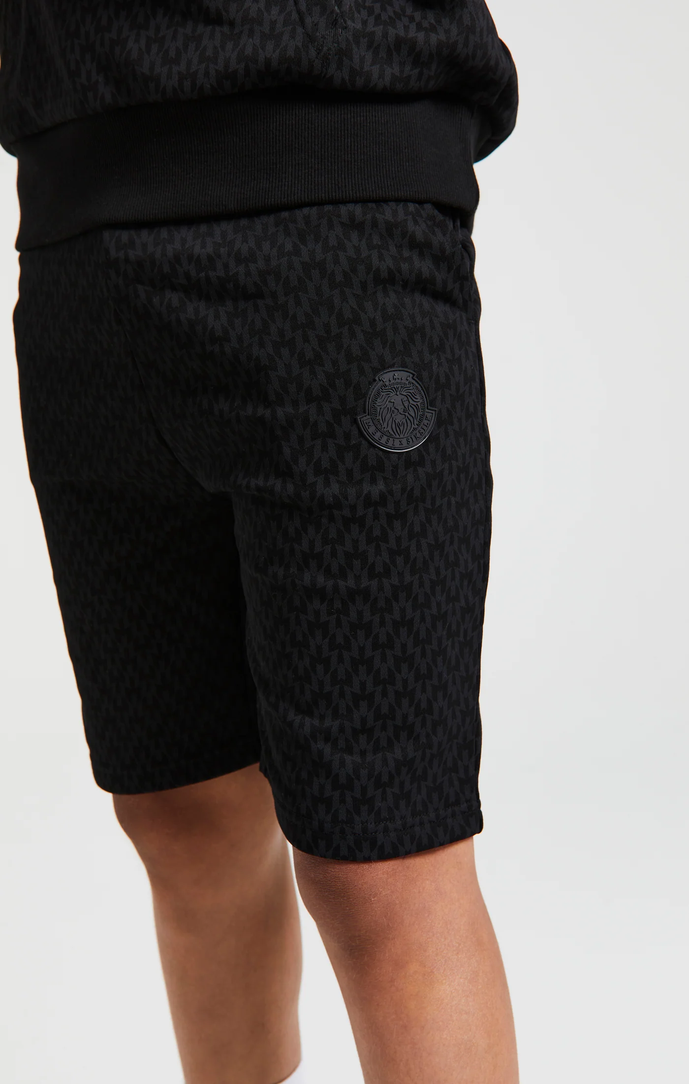 Boys Messi x SikSilk Black Print Short - Image 3