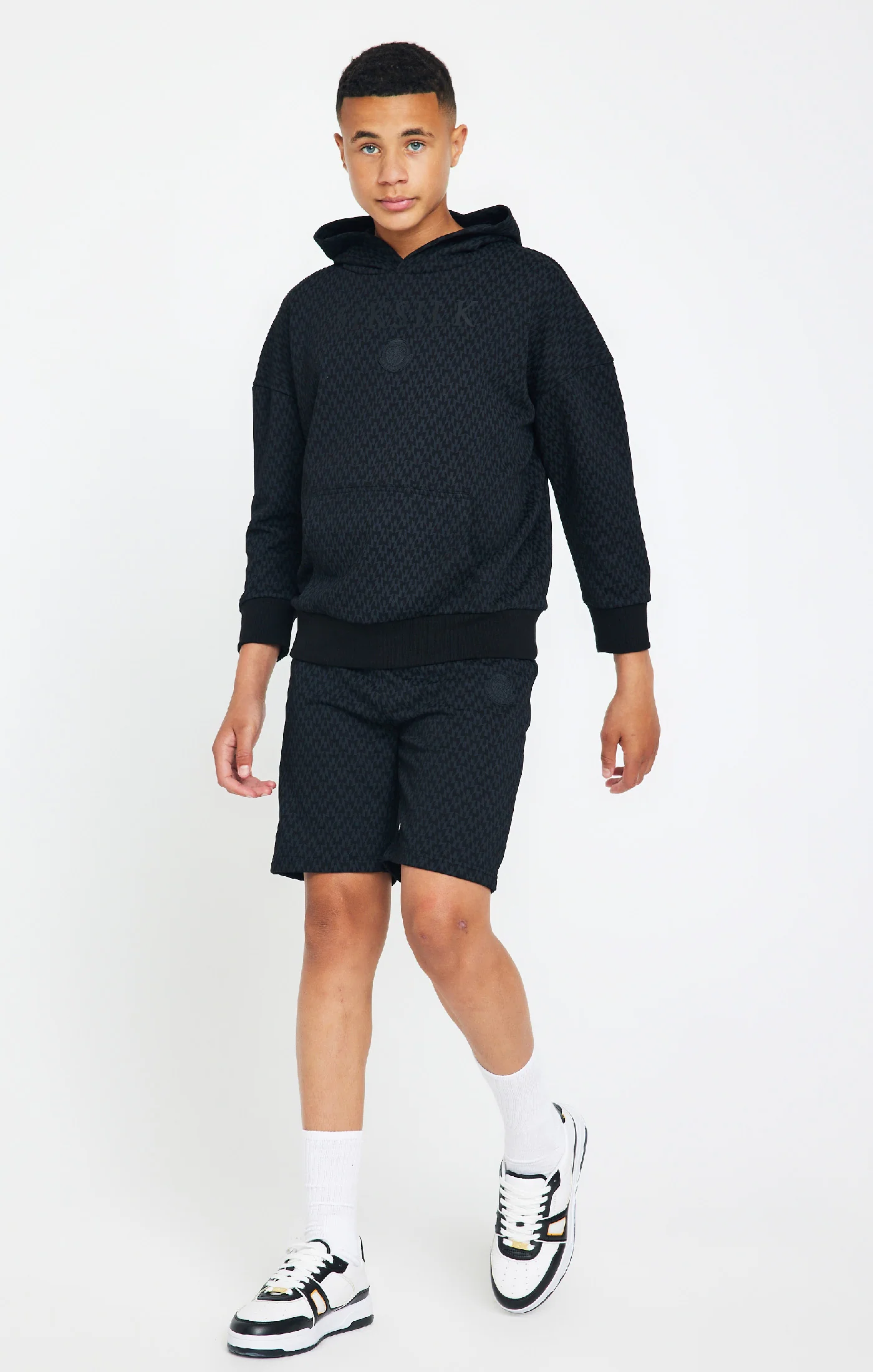 Boys Messi x SikSilk Black Print Short - Image 5