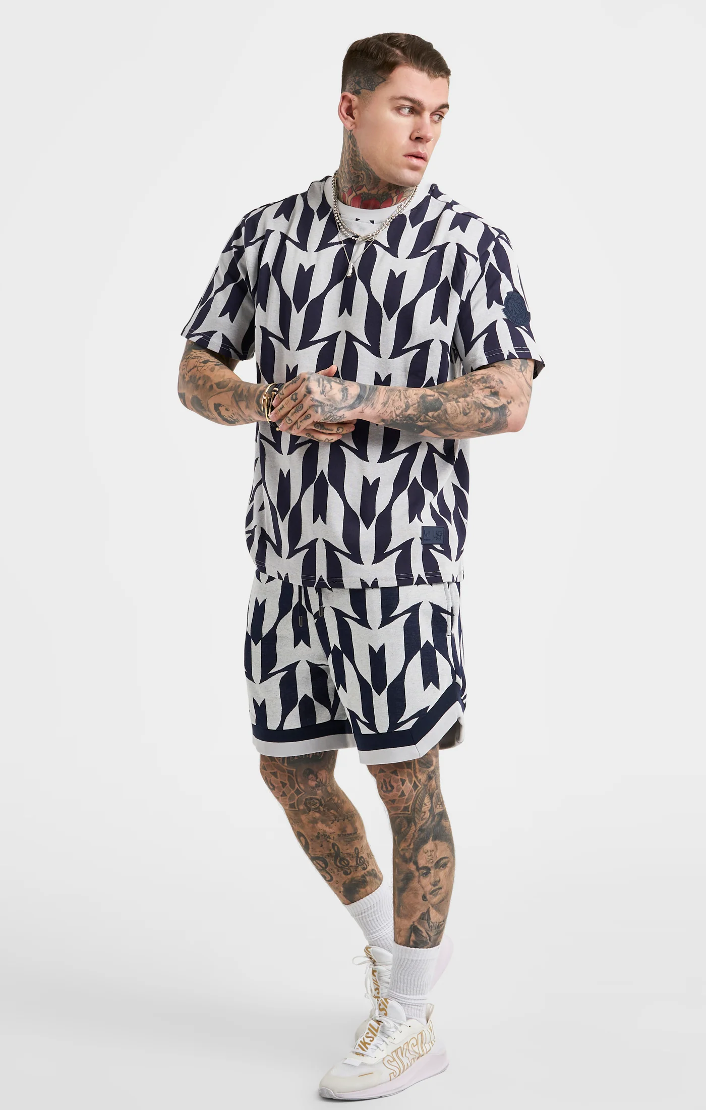 Messi x SikSilk Navy T-Shirt - Image 4