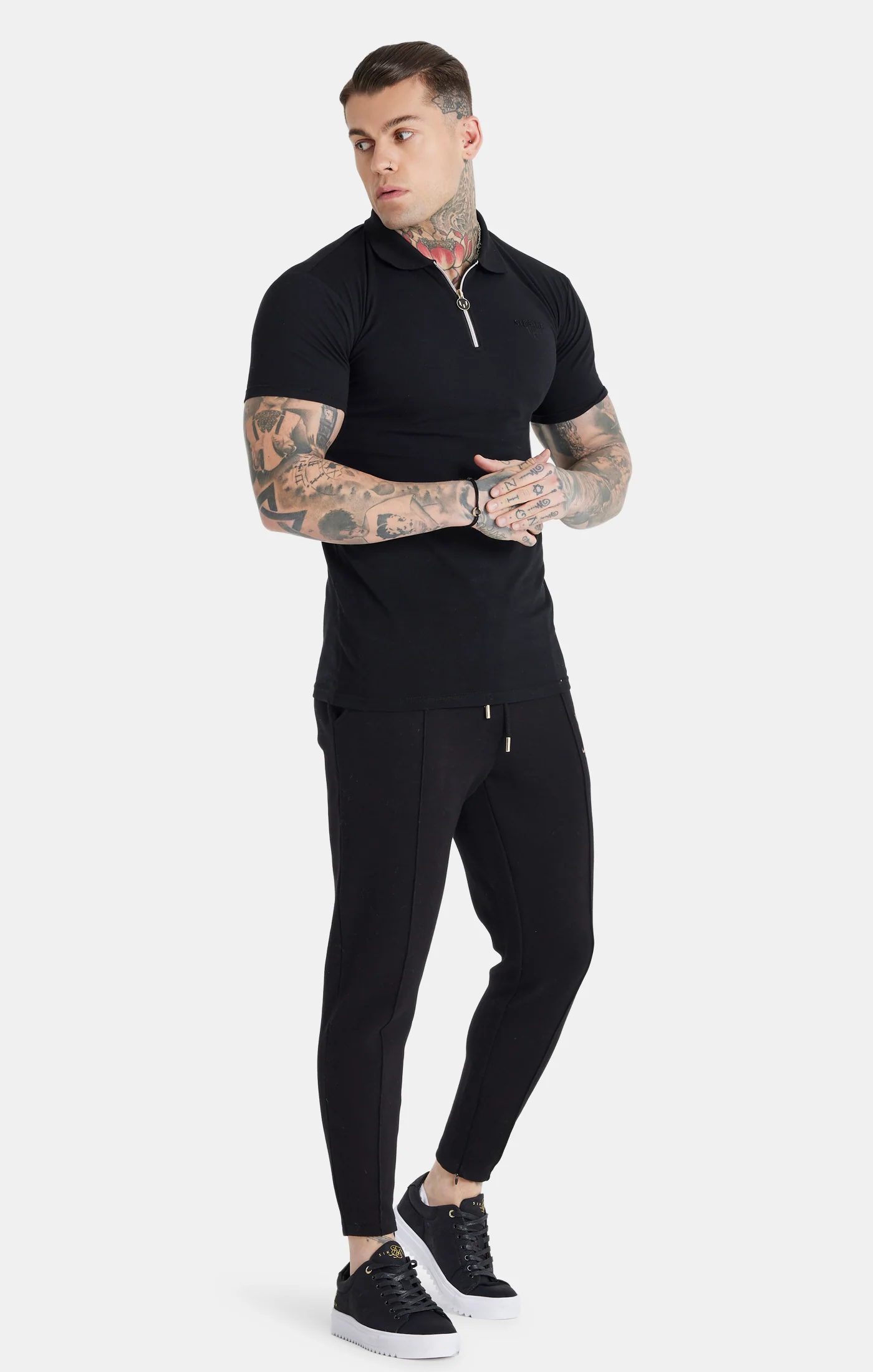 Messi X SikSilk Polo Shirt - Black - Image 2