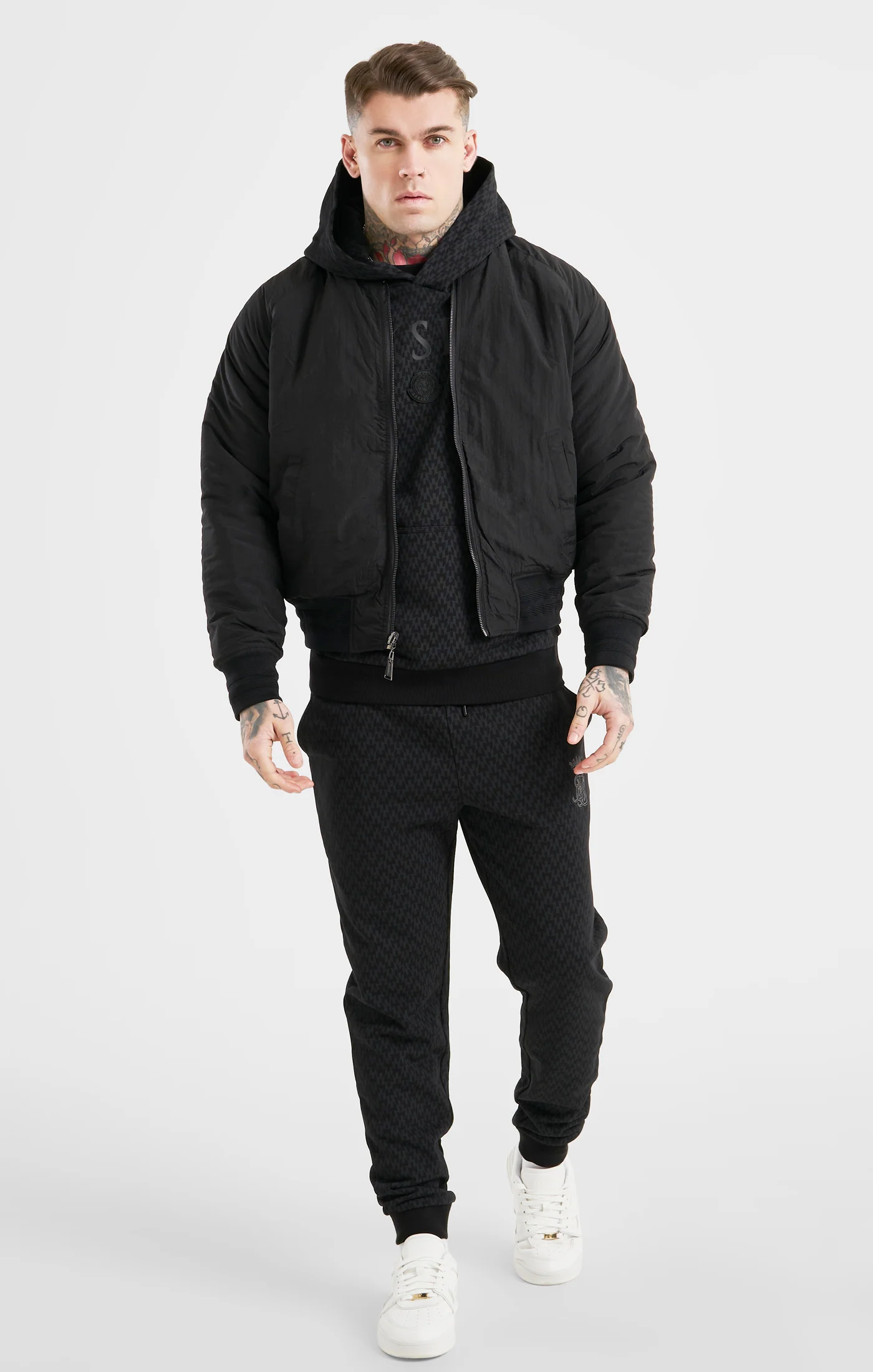 Messi x SikSilk Black Reversible Bomber - Image 4