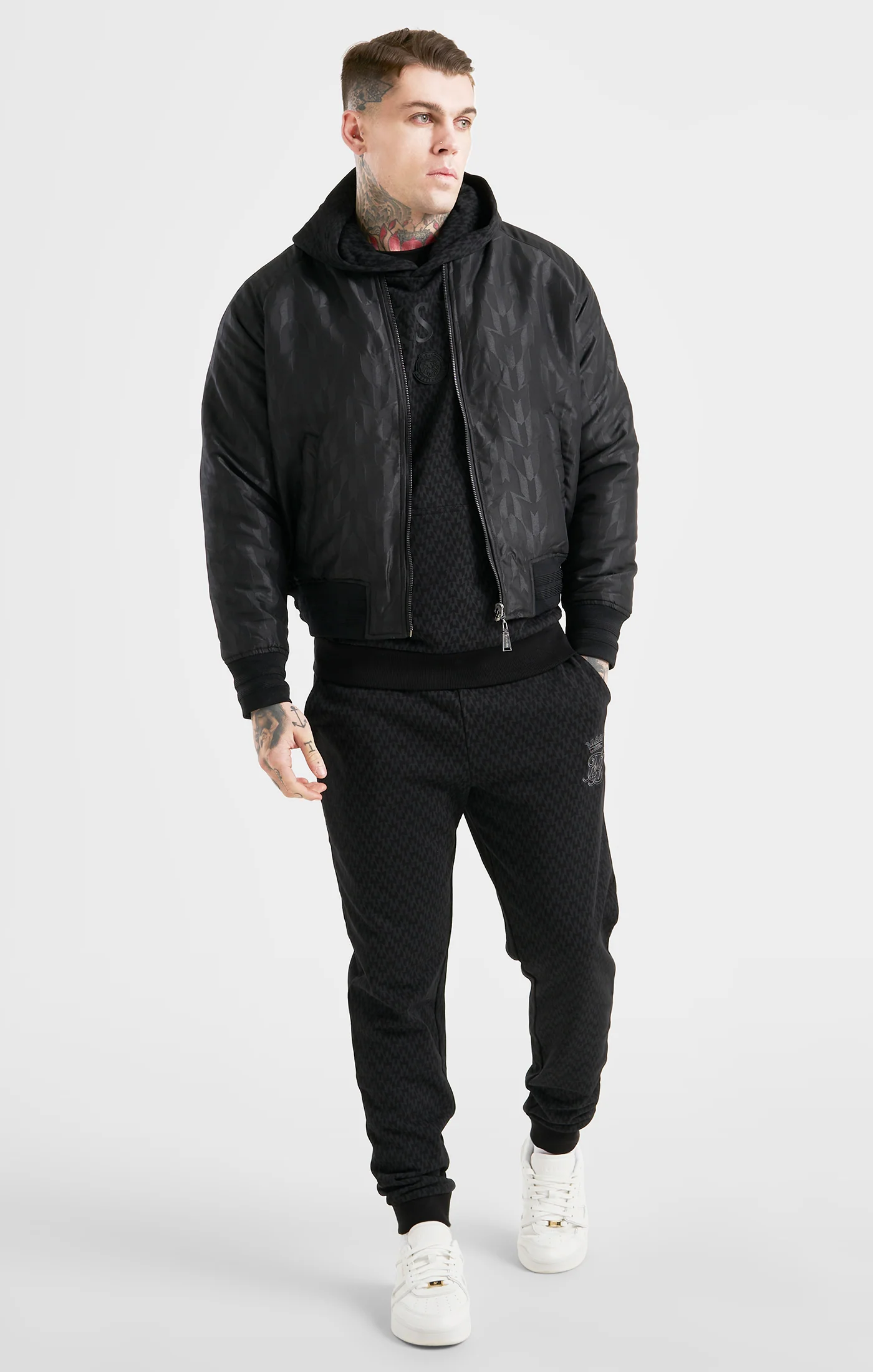 Messi x SikSilk Black Reversible Bomber - Image 7