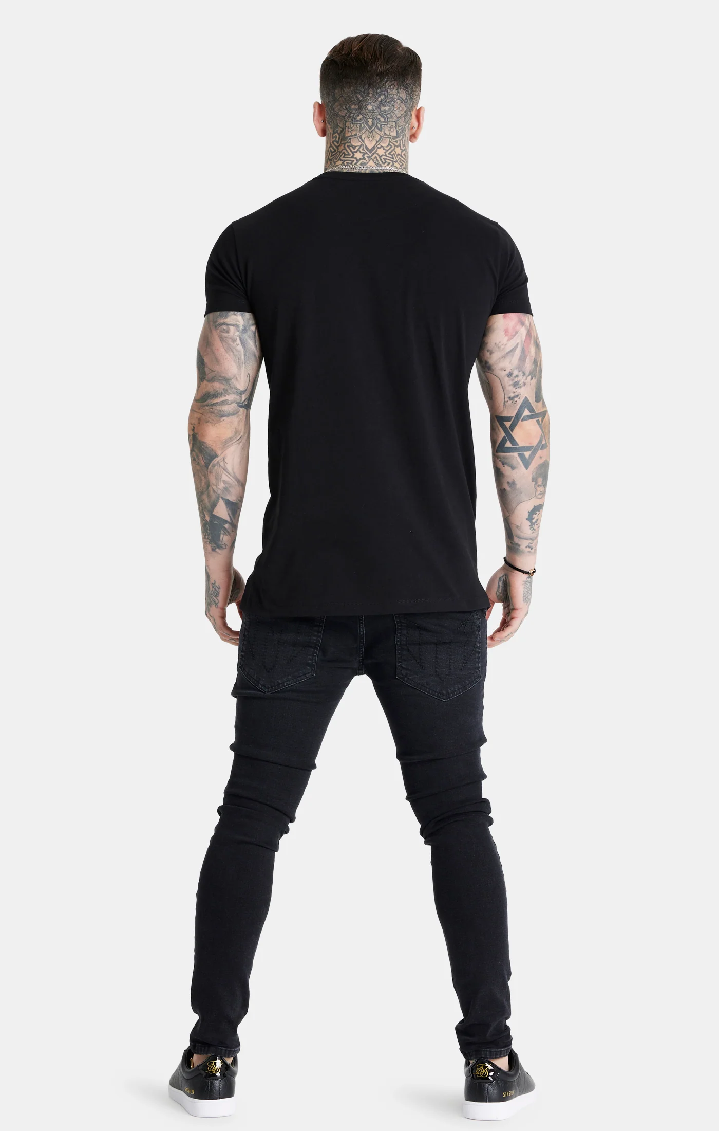 Messi x SikSilk Black Rhinestone T-Shirt - Image 5