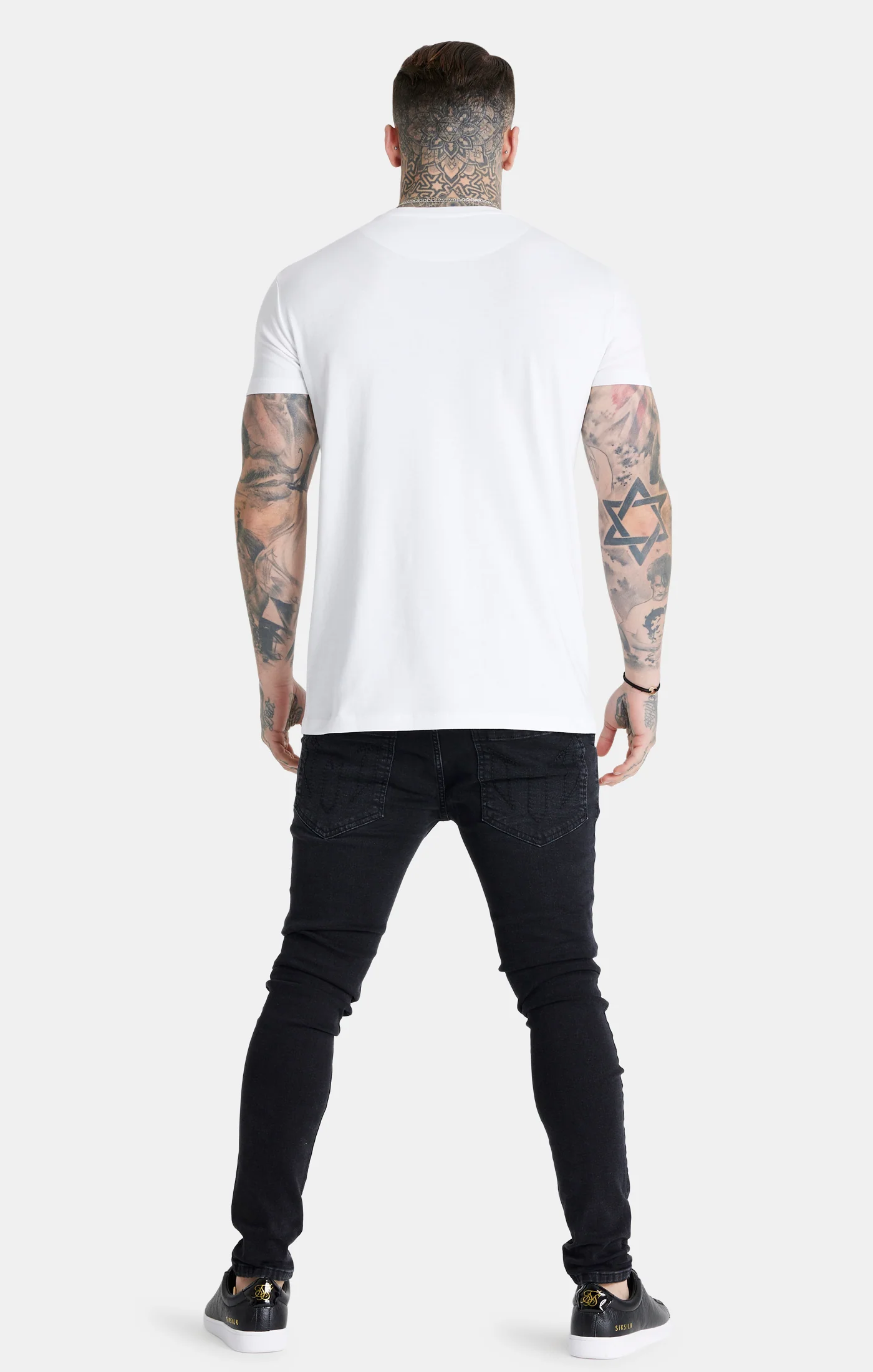 Messi x SikSilk White Rhinestone T-Shirt - Image 5