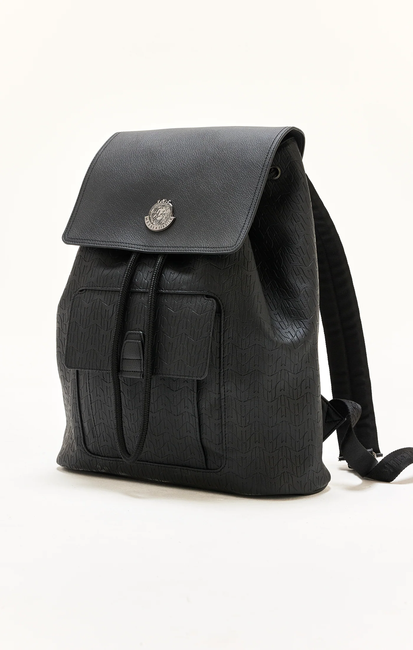 Messi x SikSilk Black Pu Rucksack - Image 2
