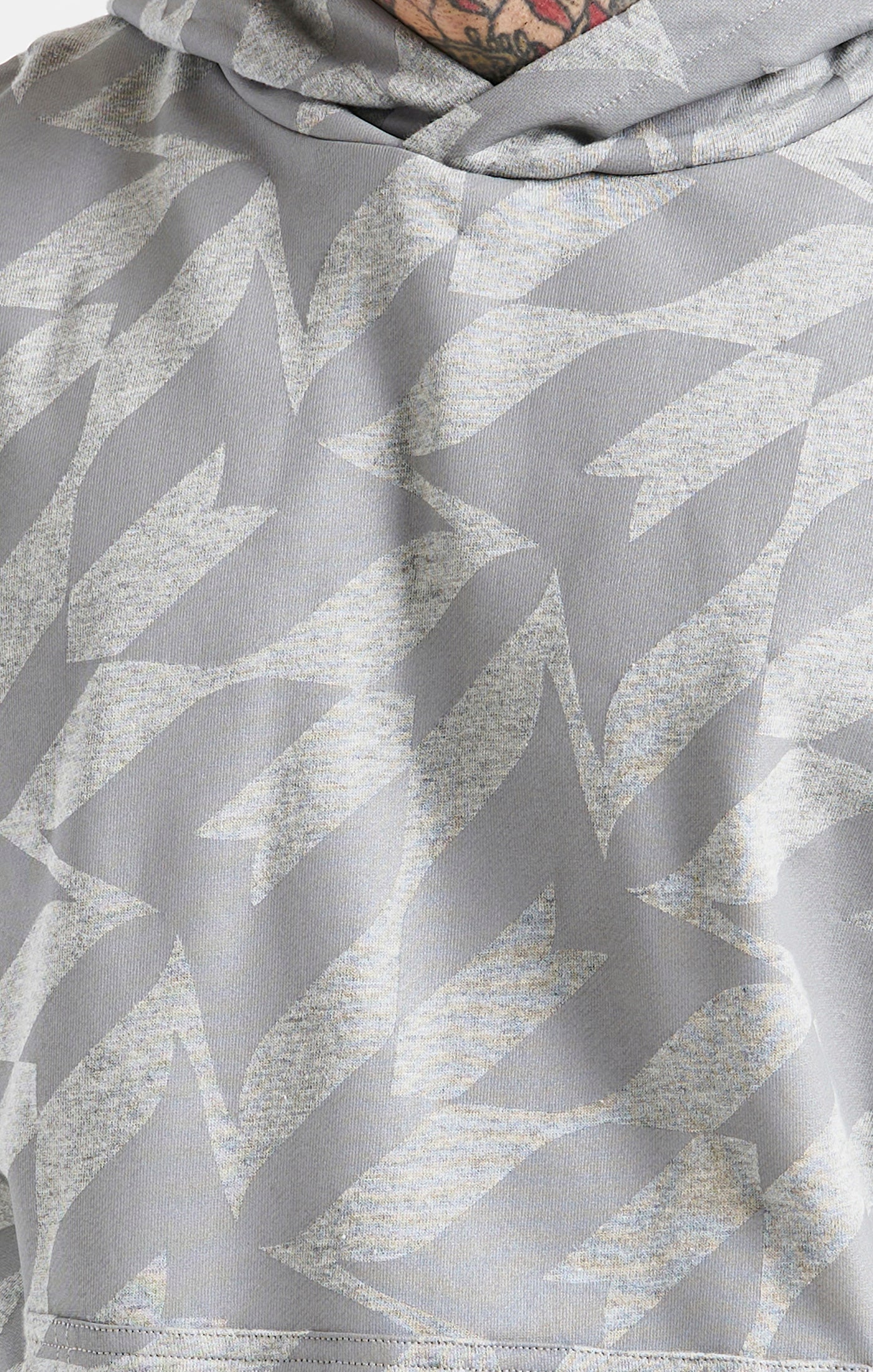Messi x SikSilk Silver Print Hoodie - Image 2