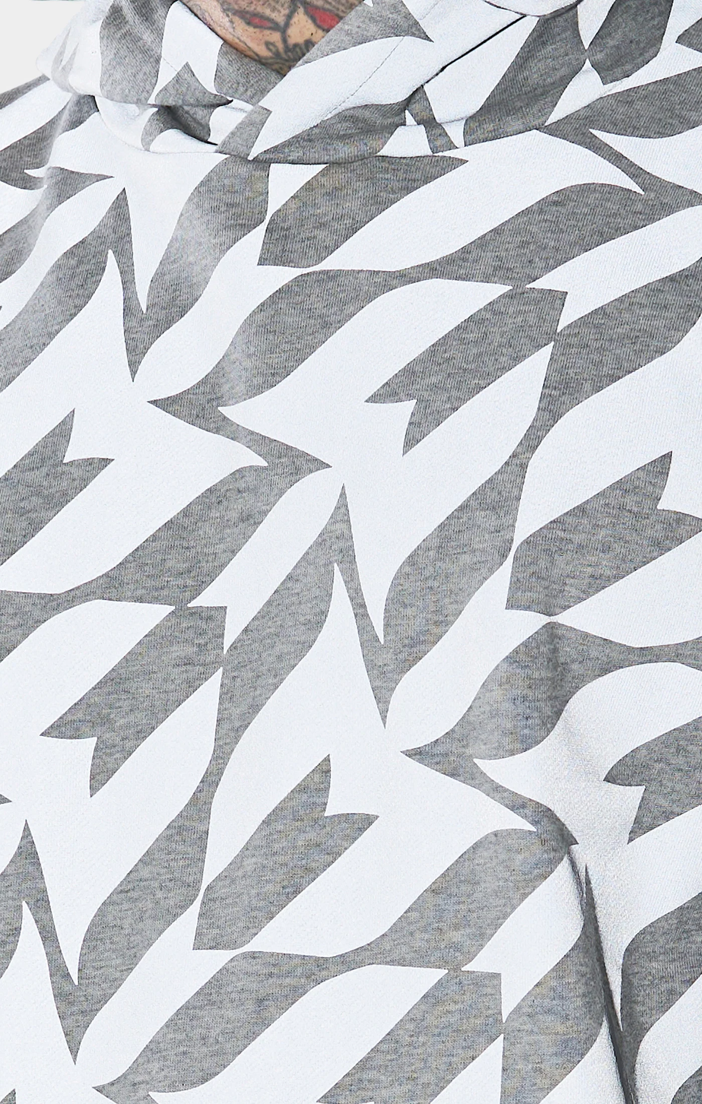 Messi x SikSilk Silver Print Hoodie - Image 7