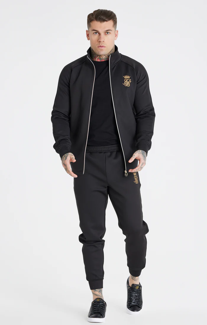 Messi x SikSilk Black Tape Funnel Zip Top - Image 3