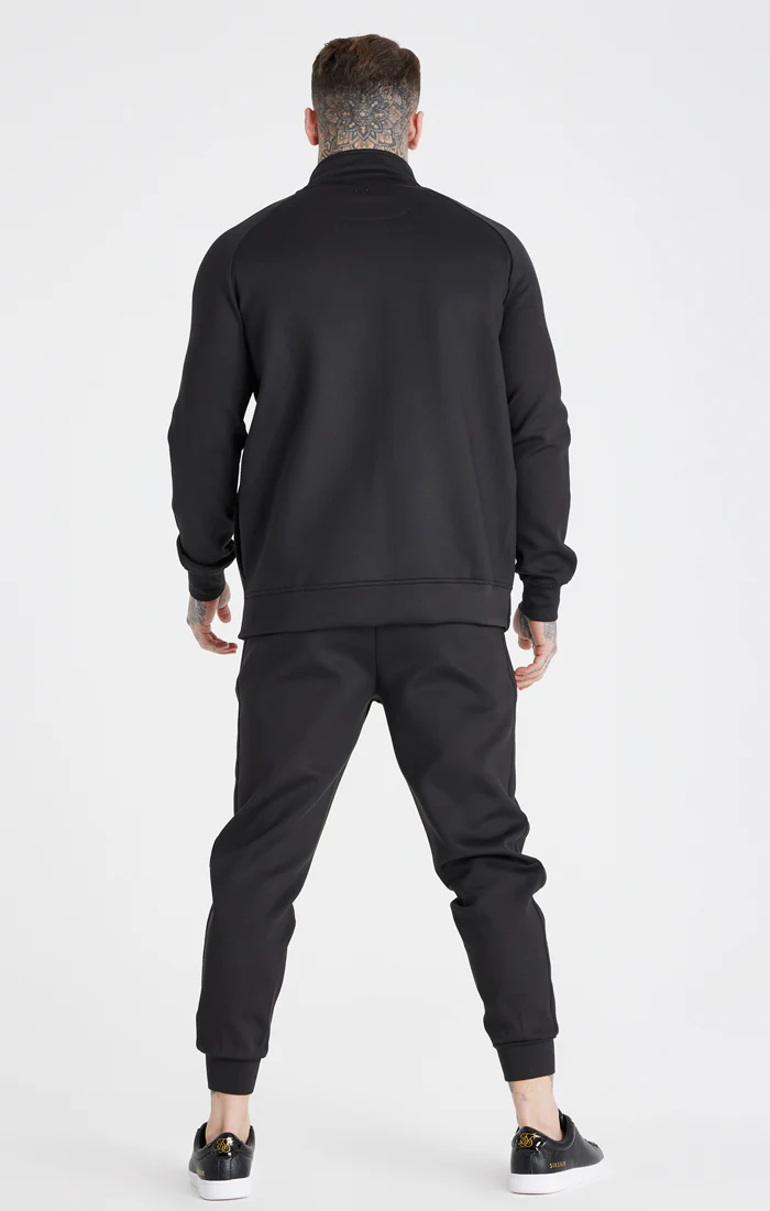 Messi x SikSilk Black Tape Funnel Zip Top - Image 5