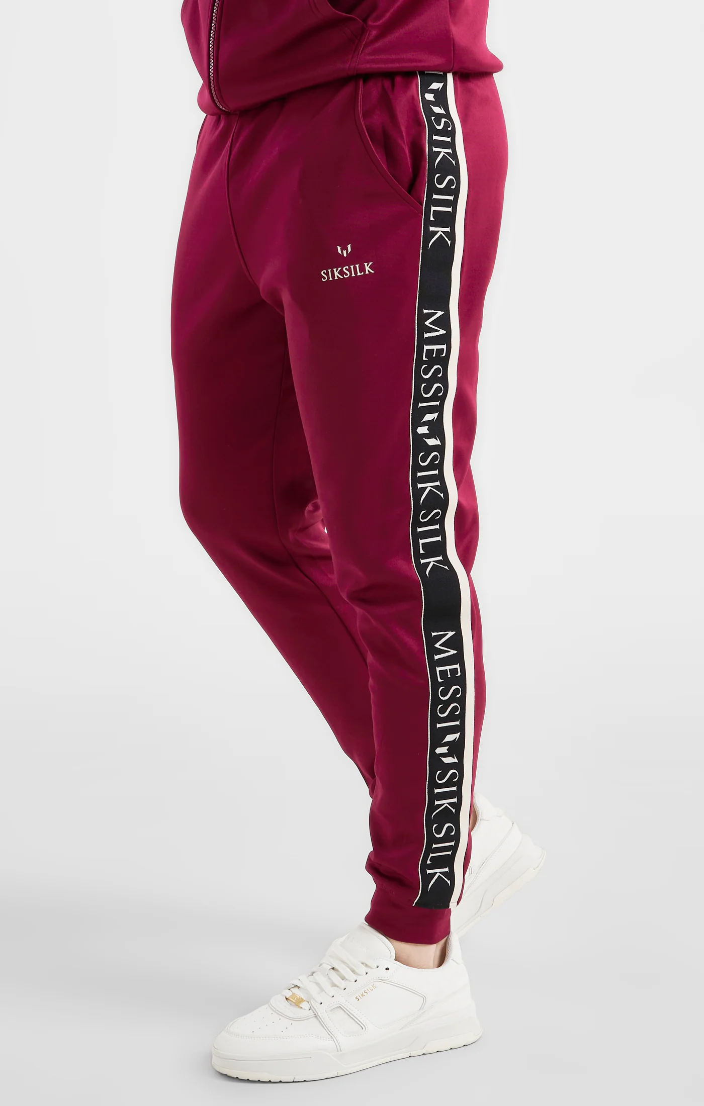 Messi x SikSilk Taped Pant - Burgundy