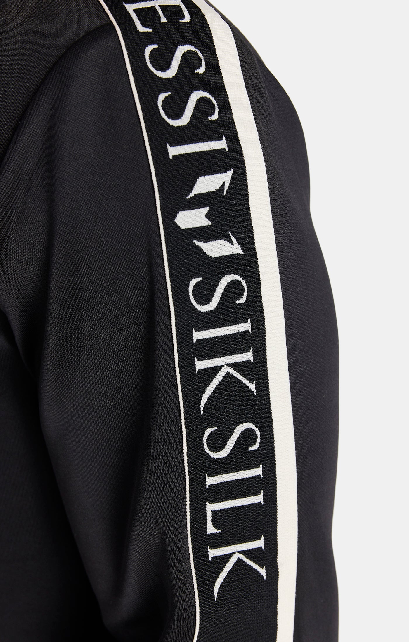 Messi x SikSilk Black Taped Zip Hoodie - Image 4