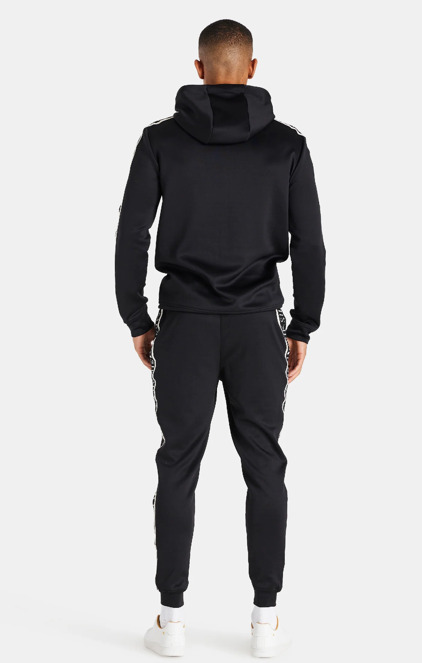 Messi x SikSilk Black Taped Zip Hoodie - Image 5