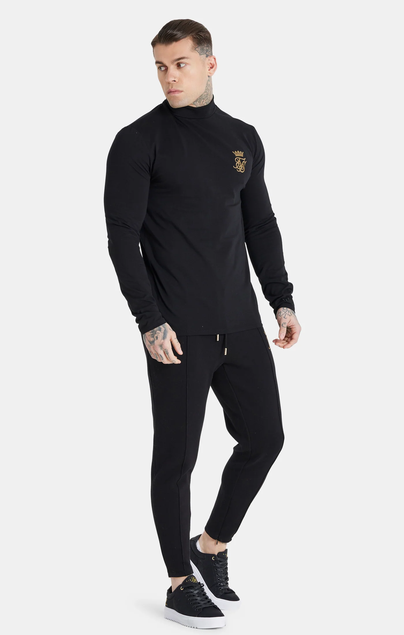 Messi X SikSilk Turtle Neck - Black & Gold - Image 2