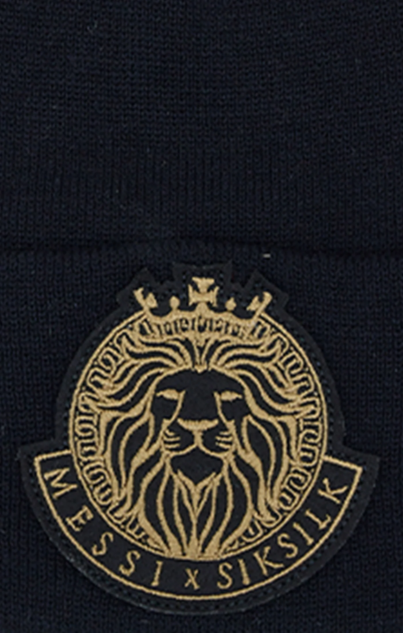 Black Messi x SikSilk Woven Badge Beanie - Image 2