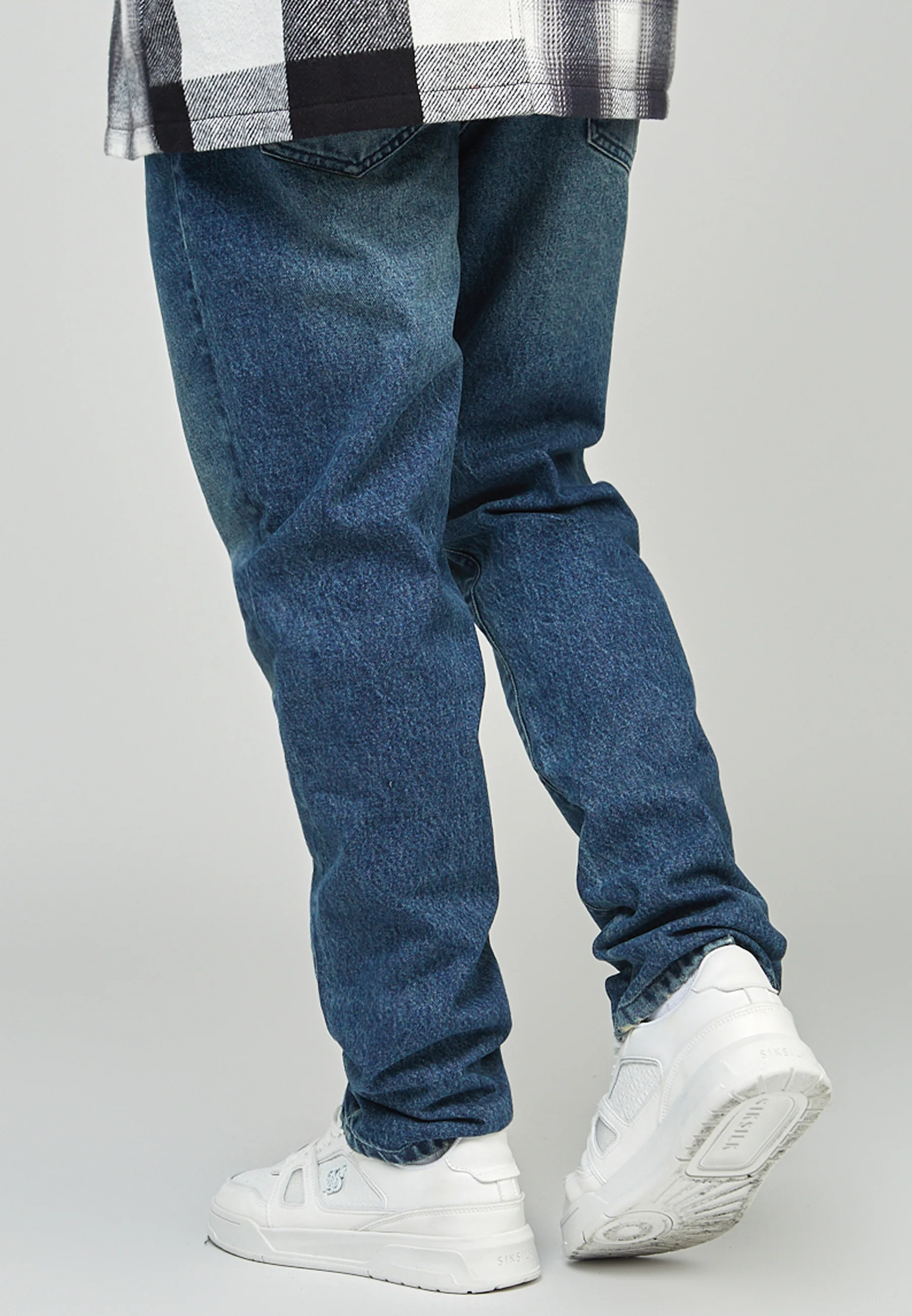 Straight Cut Jeans Mid Blue - Image 4