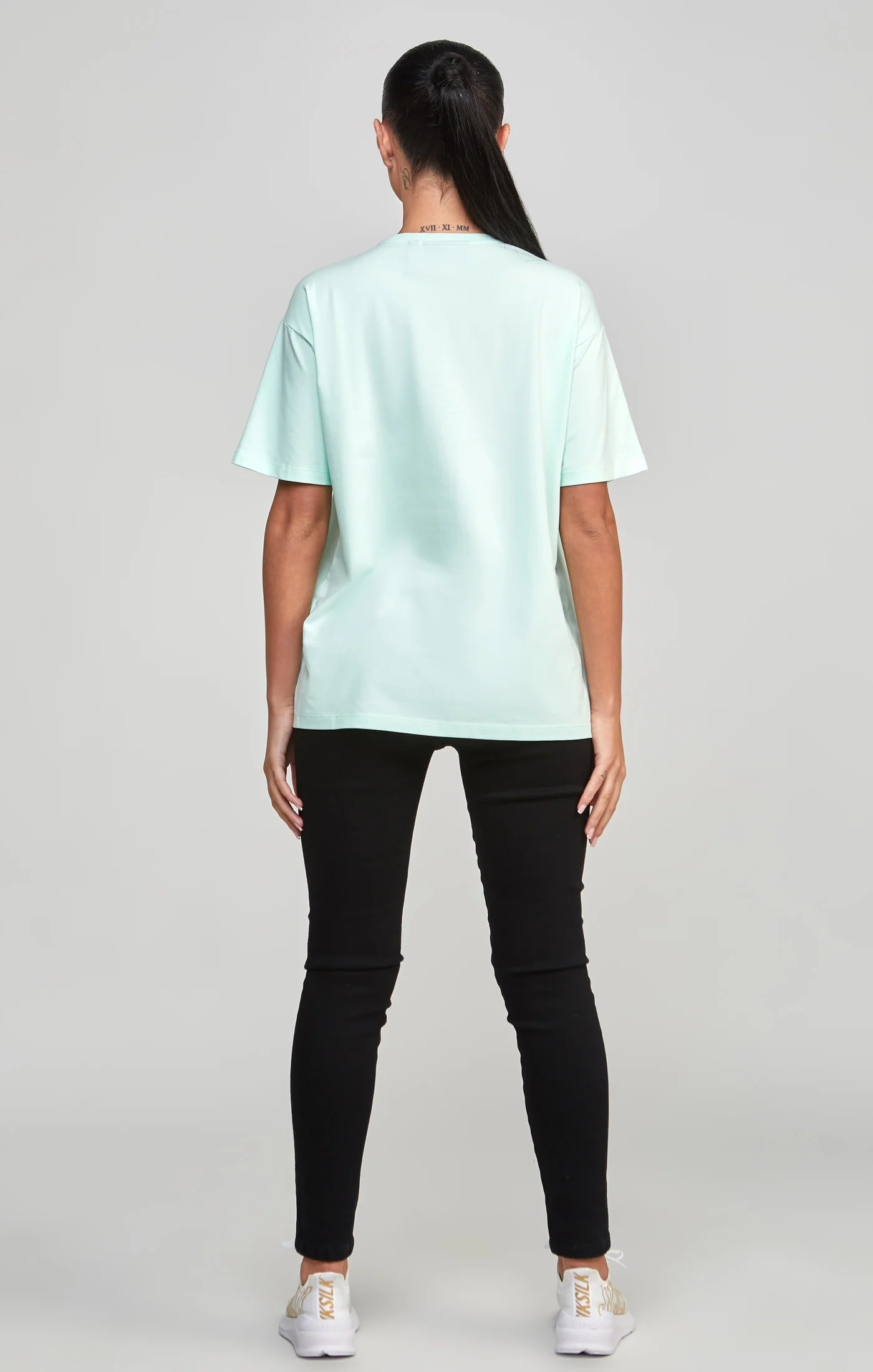 Mint Embroidered Boyfriend T-Shirt - Image 5
