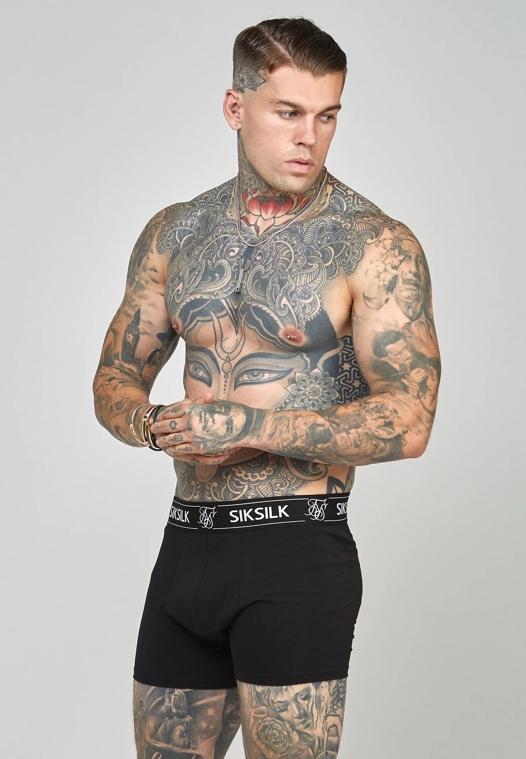 Multi 3Pk Boxer - Black, Navy, Burgundy - Image 2