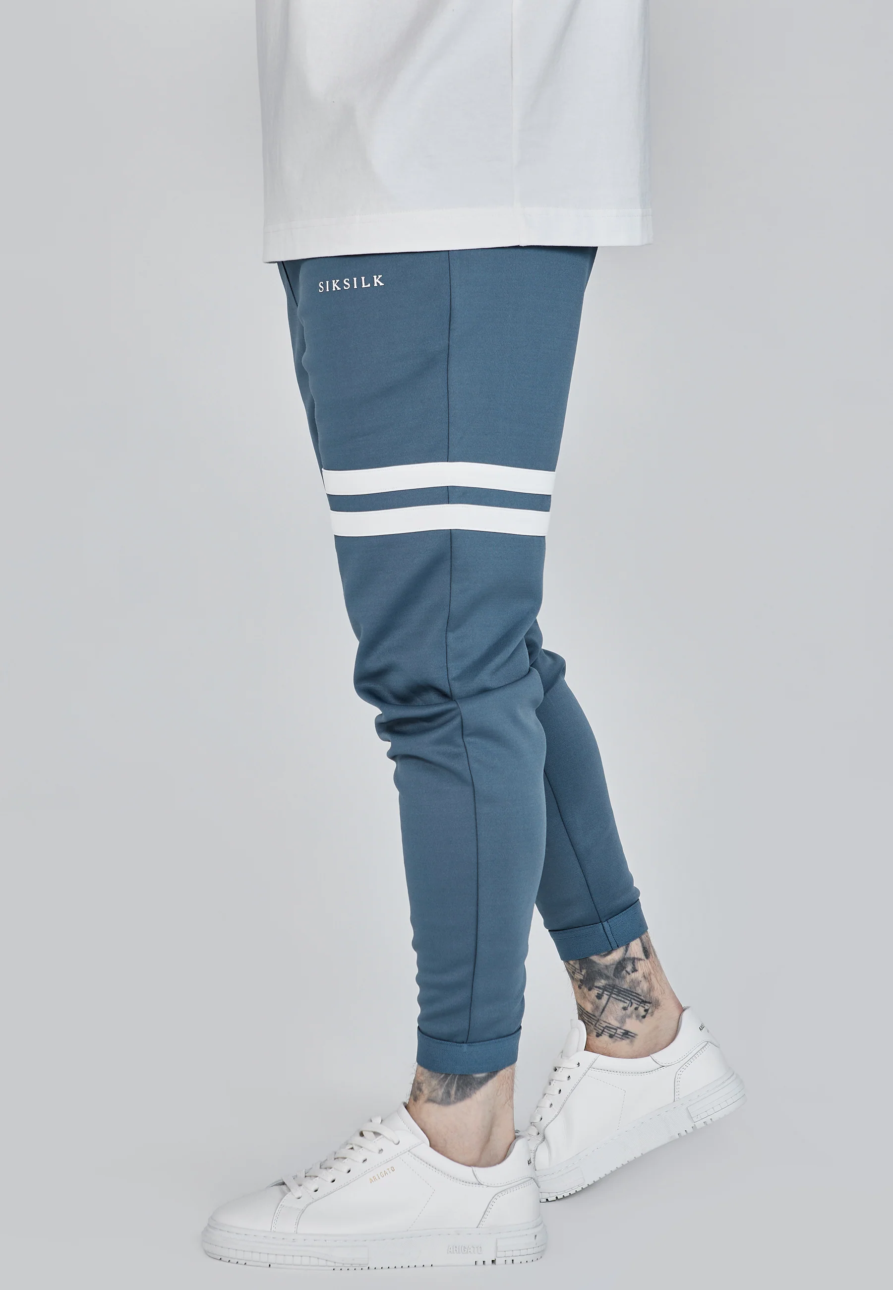 Blue Muscle Fit Joggers - Image 3