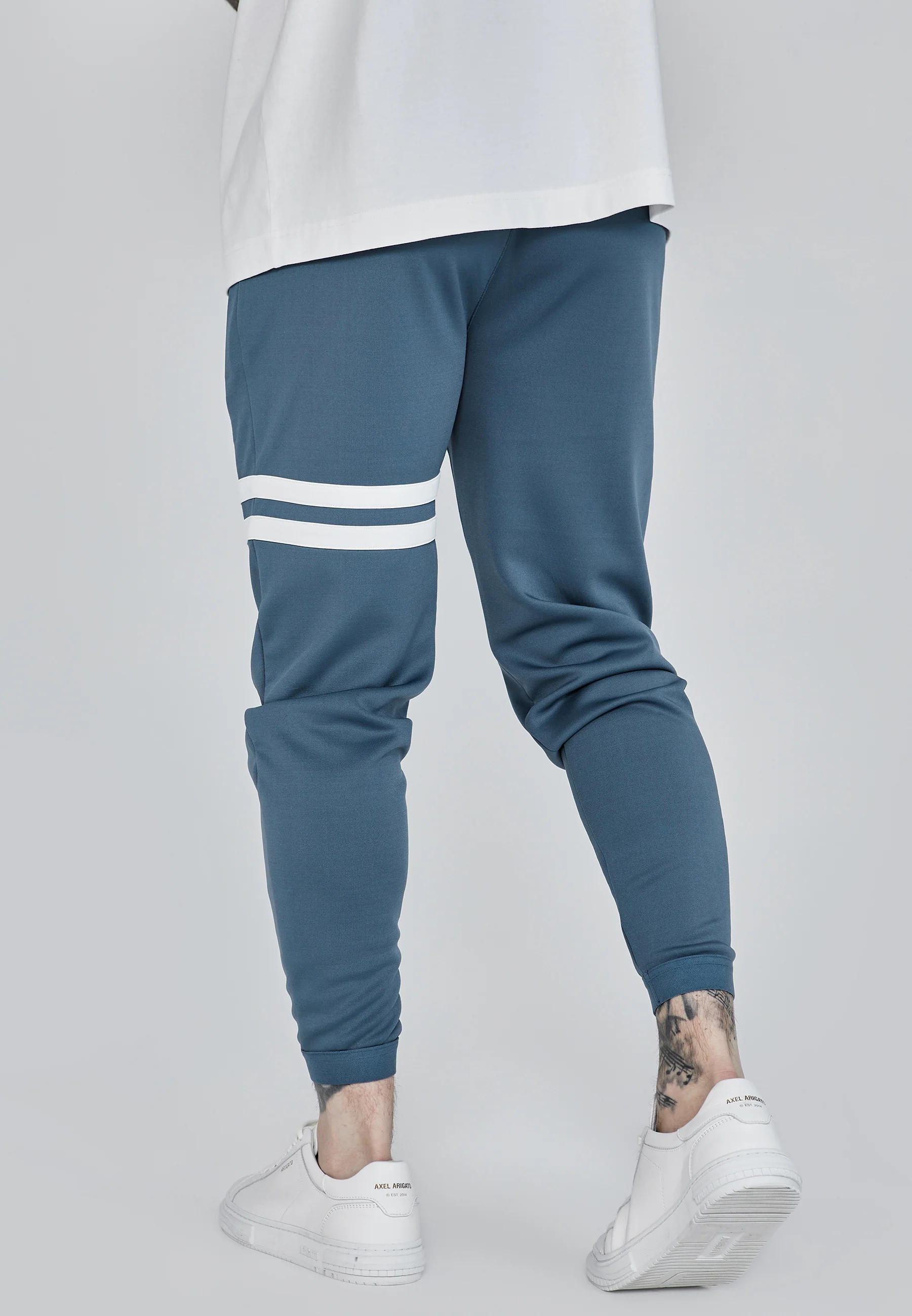 Blue Muscle Fit Joggers - Image 4
