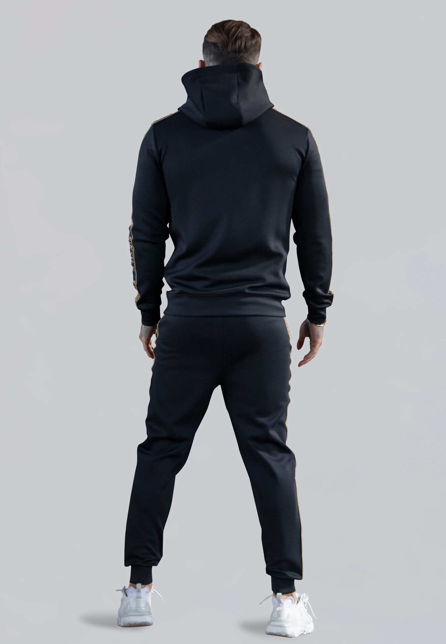 Black Muscle Fit Joggers - Image 5