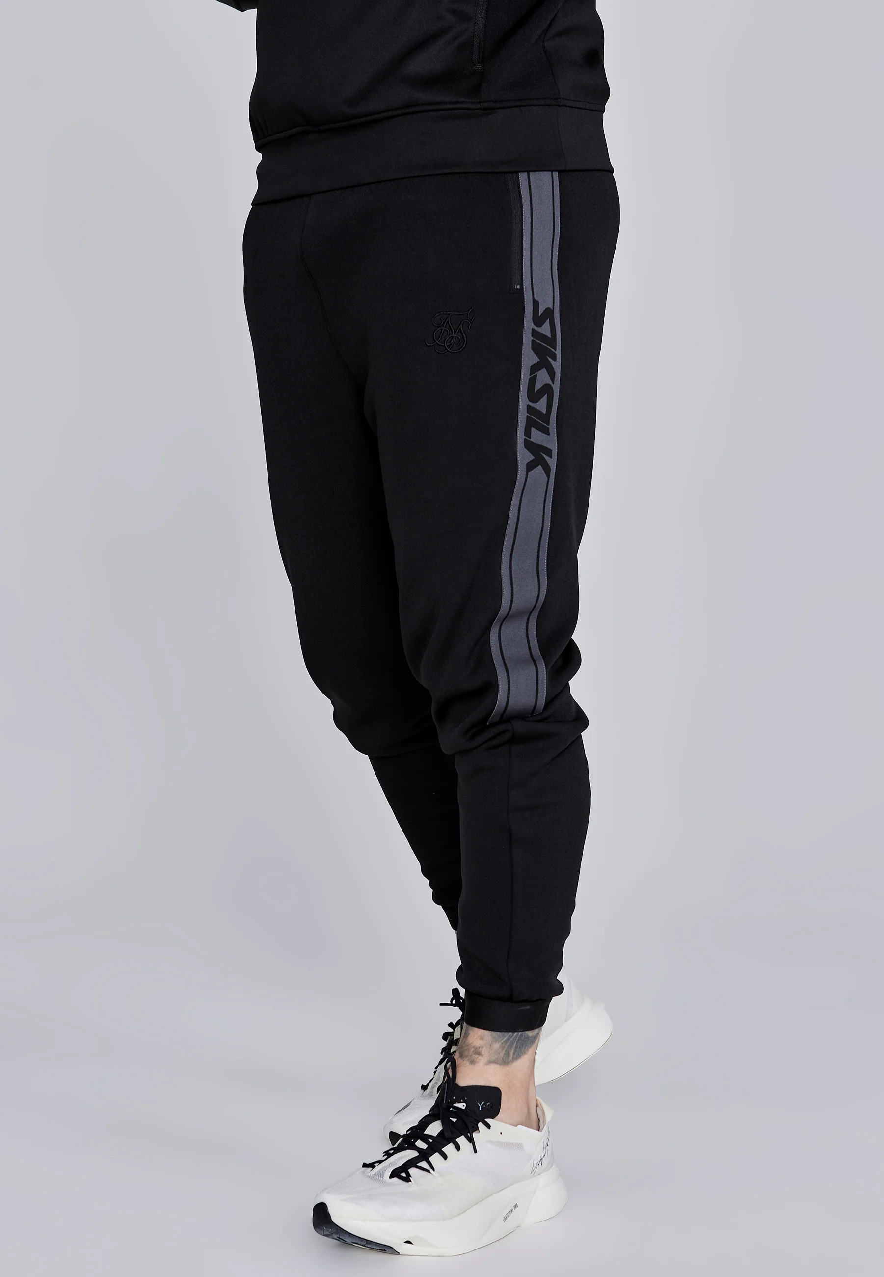 Black Muscle Fit Joggers