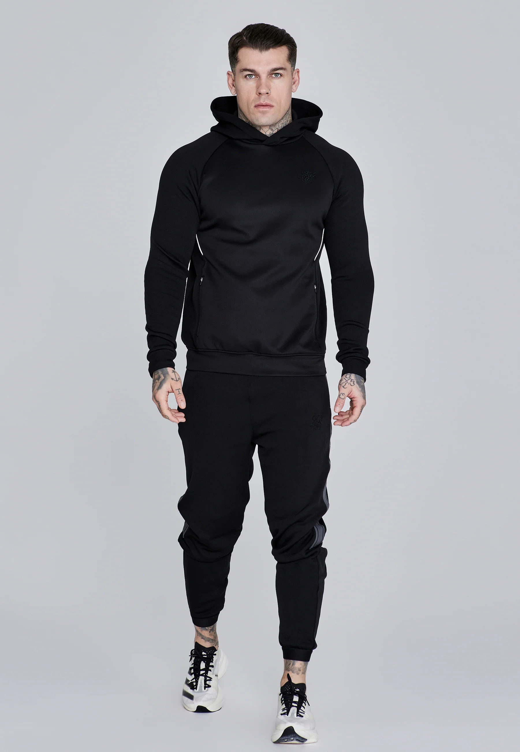 Black Muscle Fit Joggers - Image 4