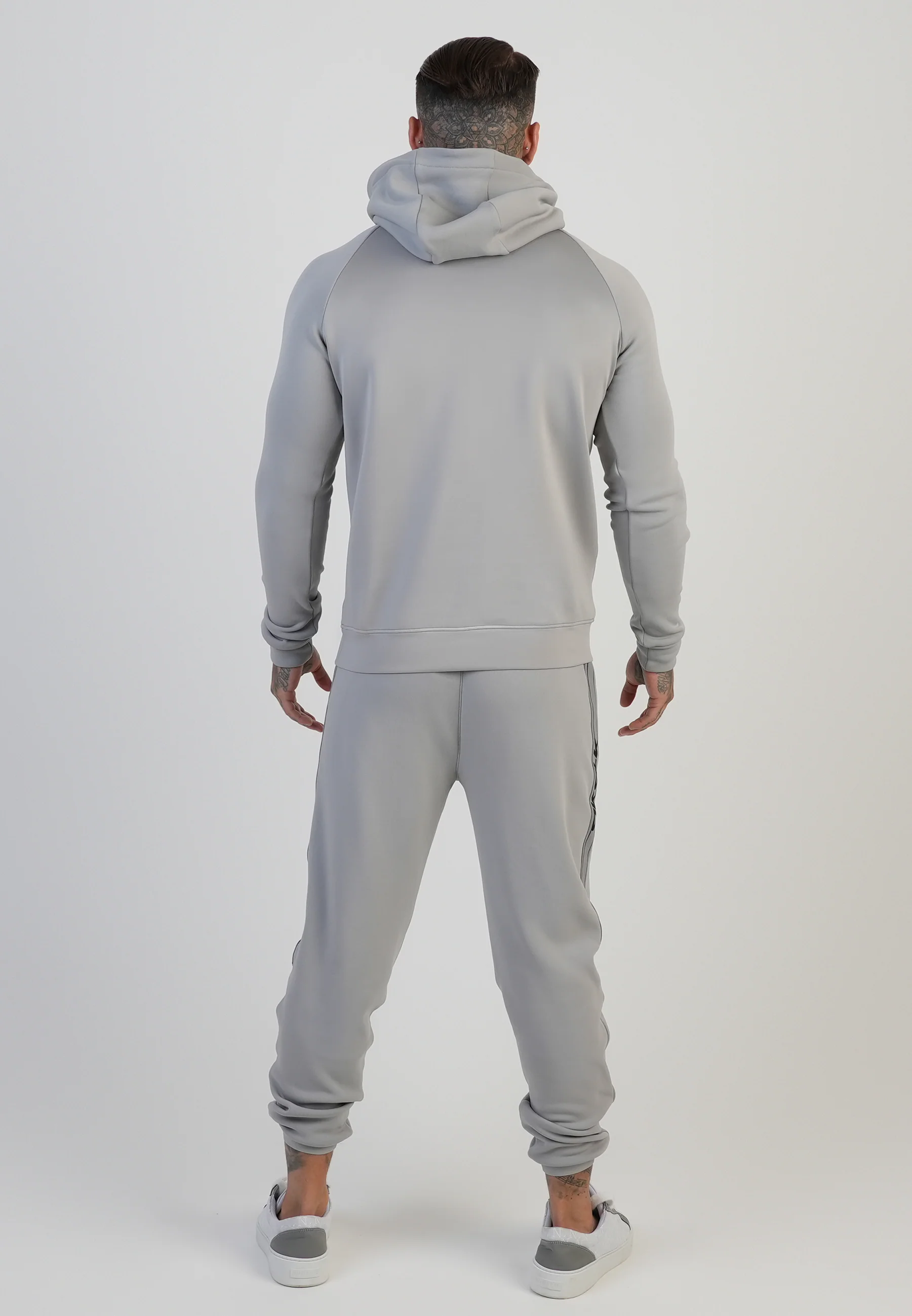 Grey Muscle Fit Joggers - Image 5