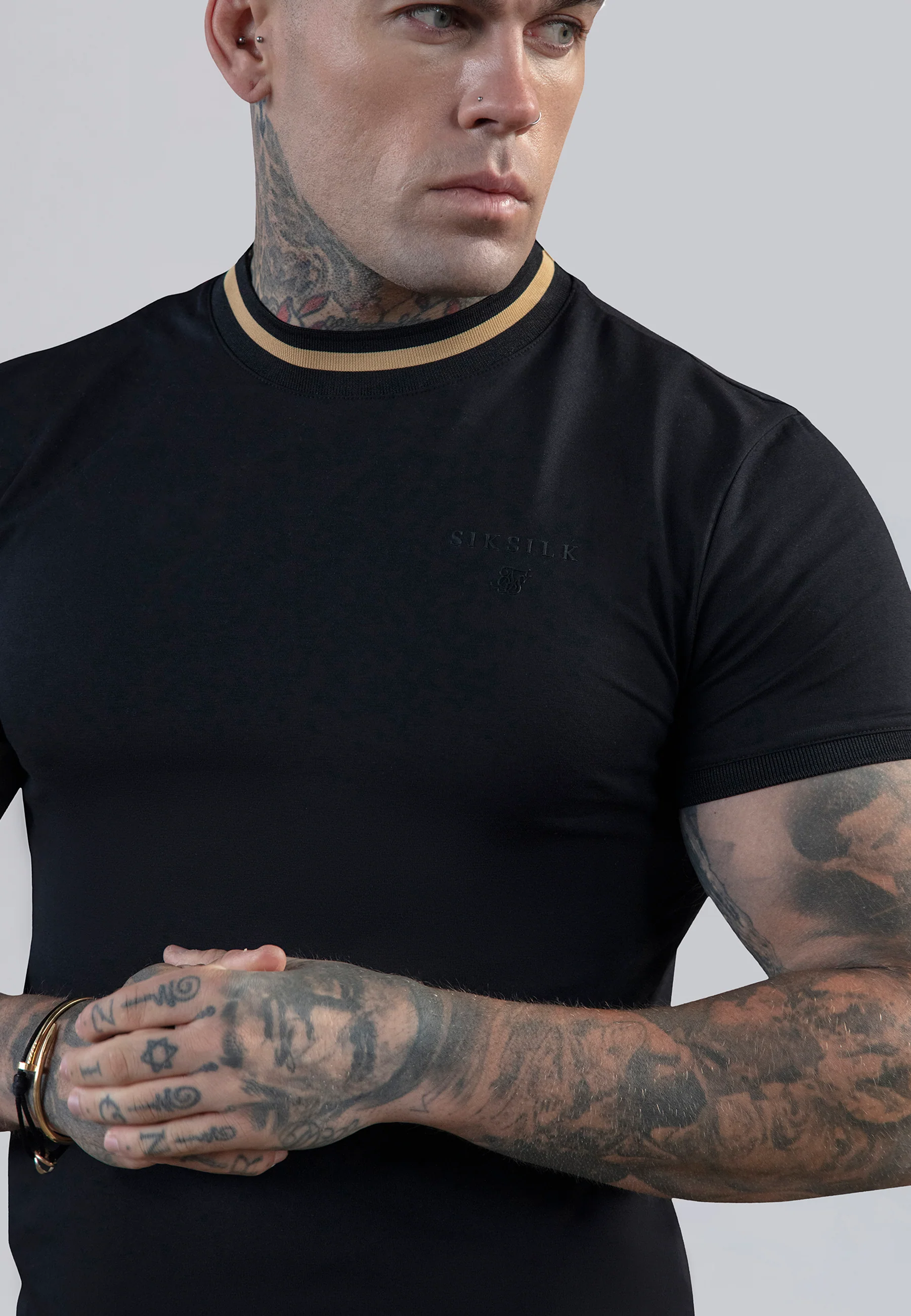 Black Muscle Fit T-Shirt - Image 2