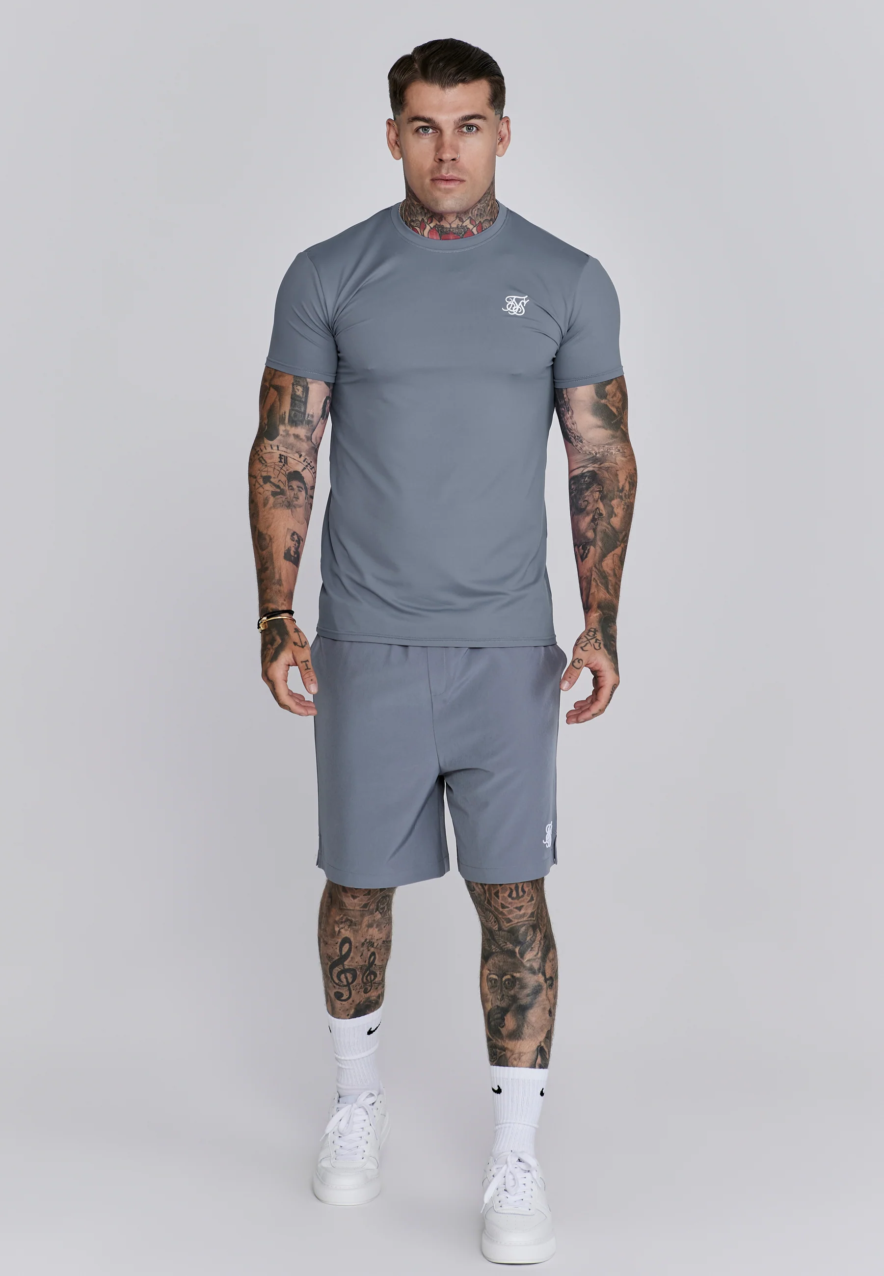 Grey Muscle Fit T-Shirt - Image 3