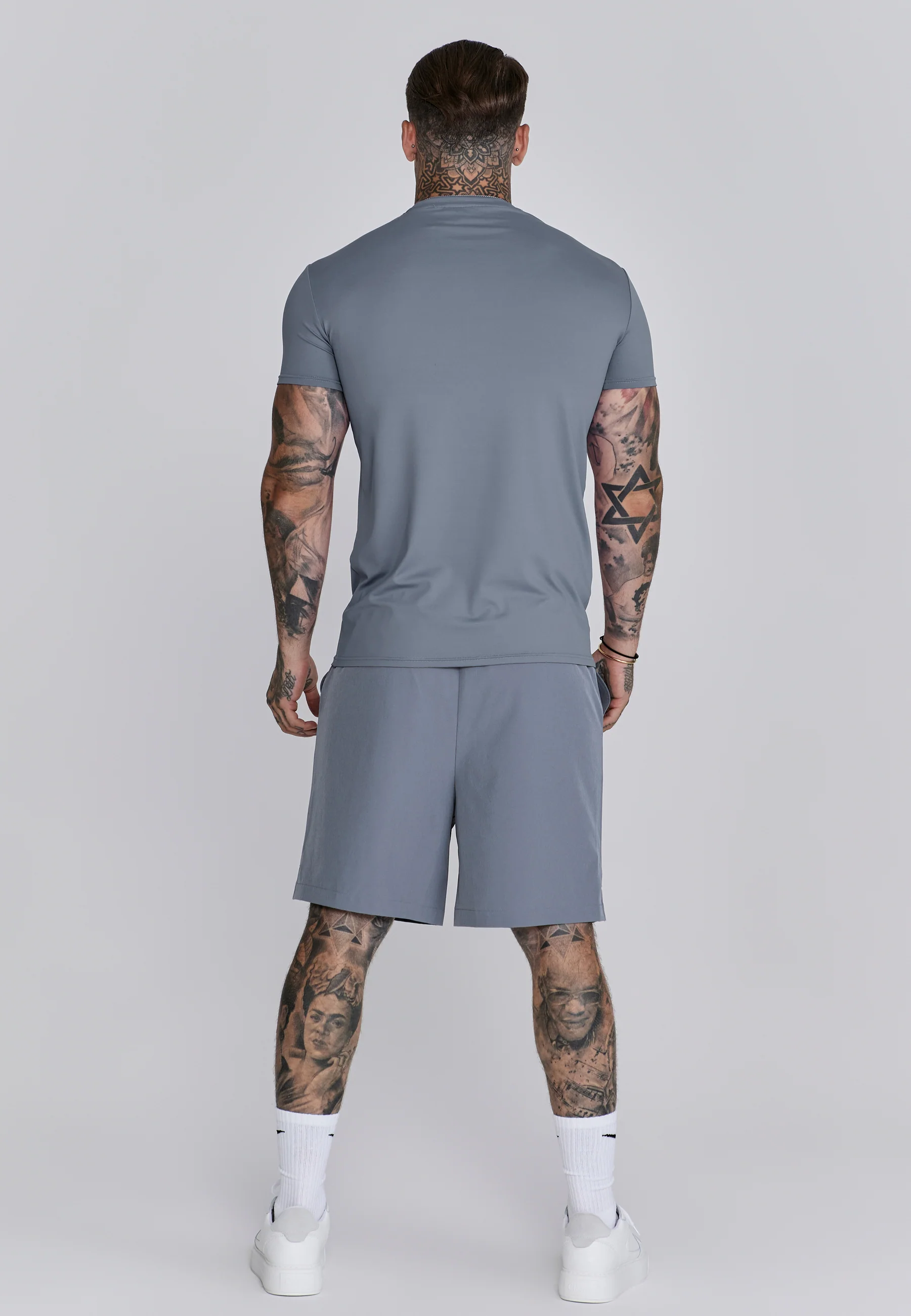 Grey Muscle Fit T-Shirt - Image 5