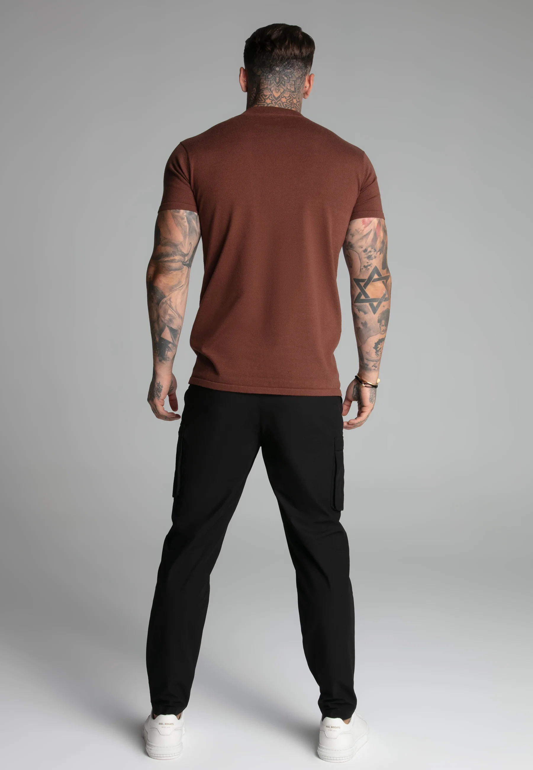 Brown Muscle Fit T-Shirt - Image 5
