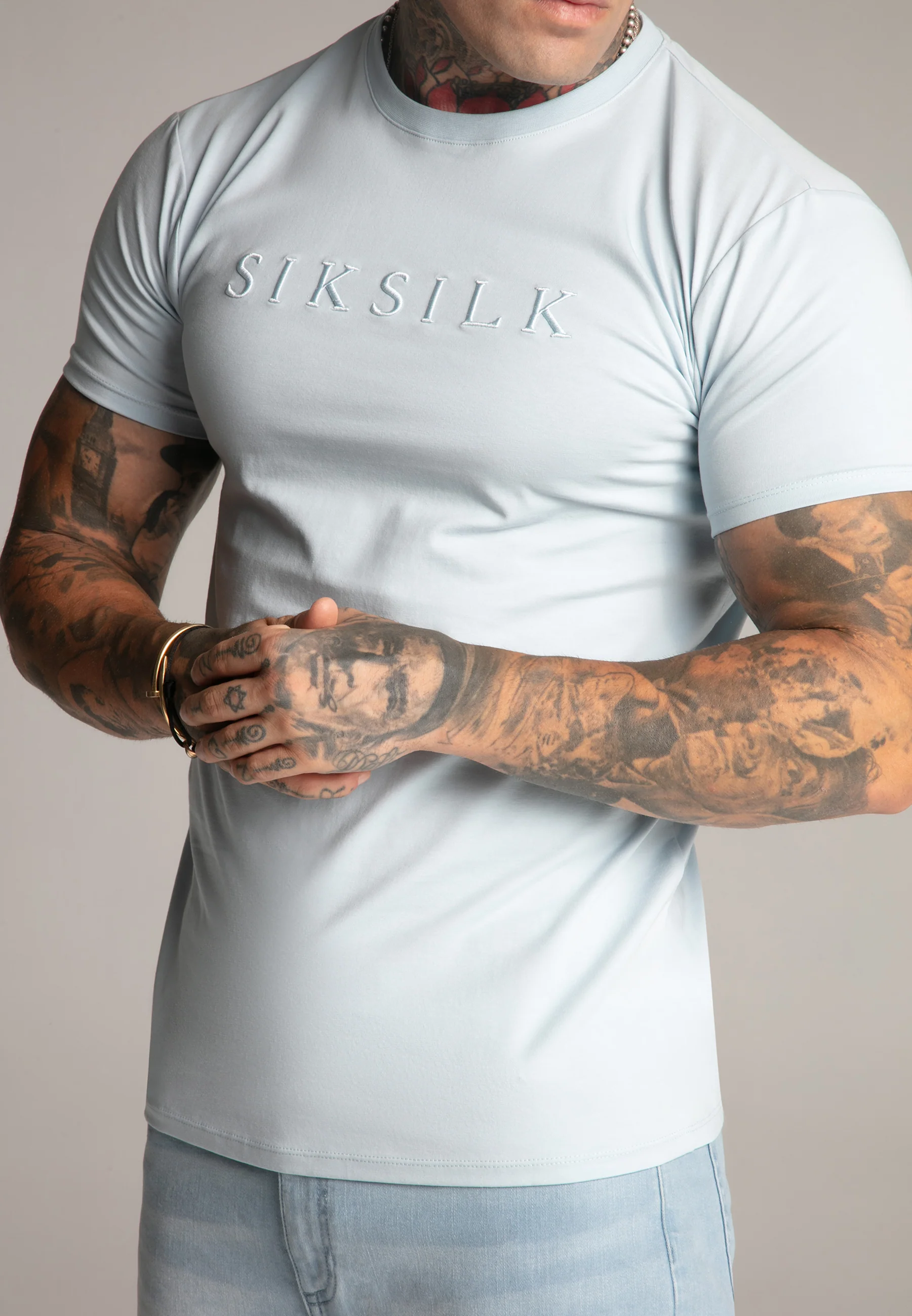 Blue Muscle Fit T-Shirt - Image 3