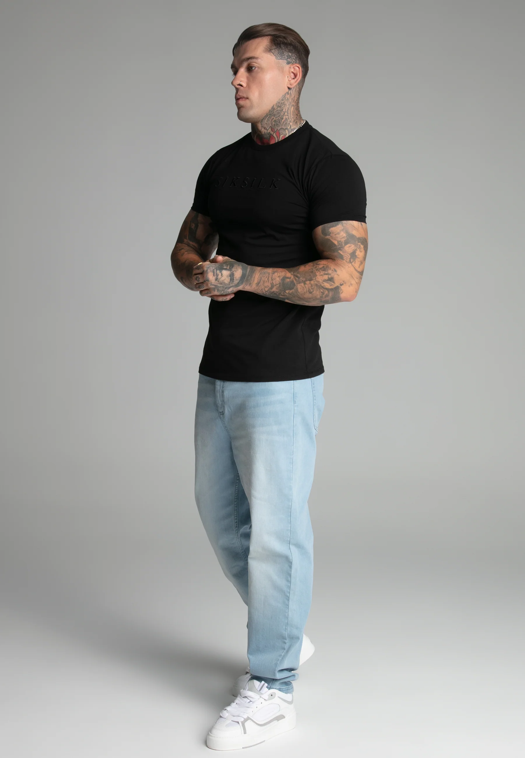 Black Muscle Fit T-Shirt - Image 4