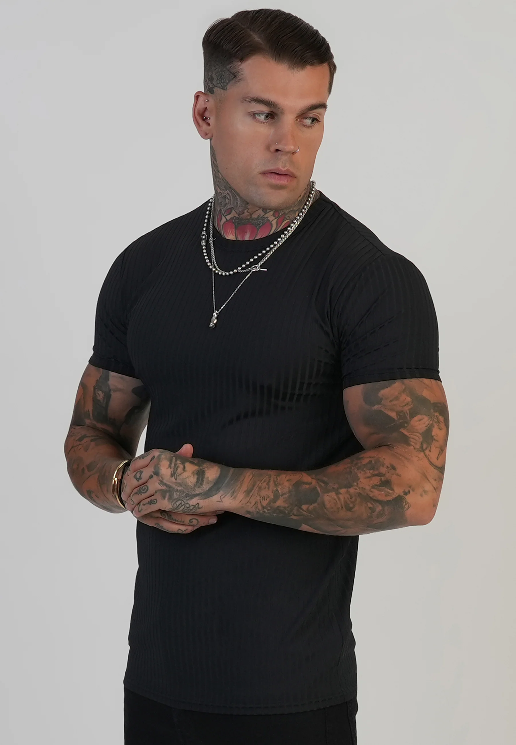 Black Muscle Fit T-Shirt