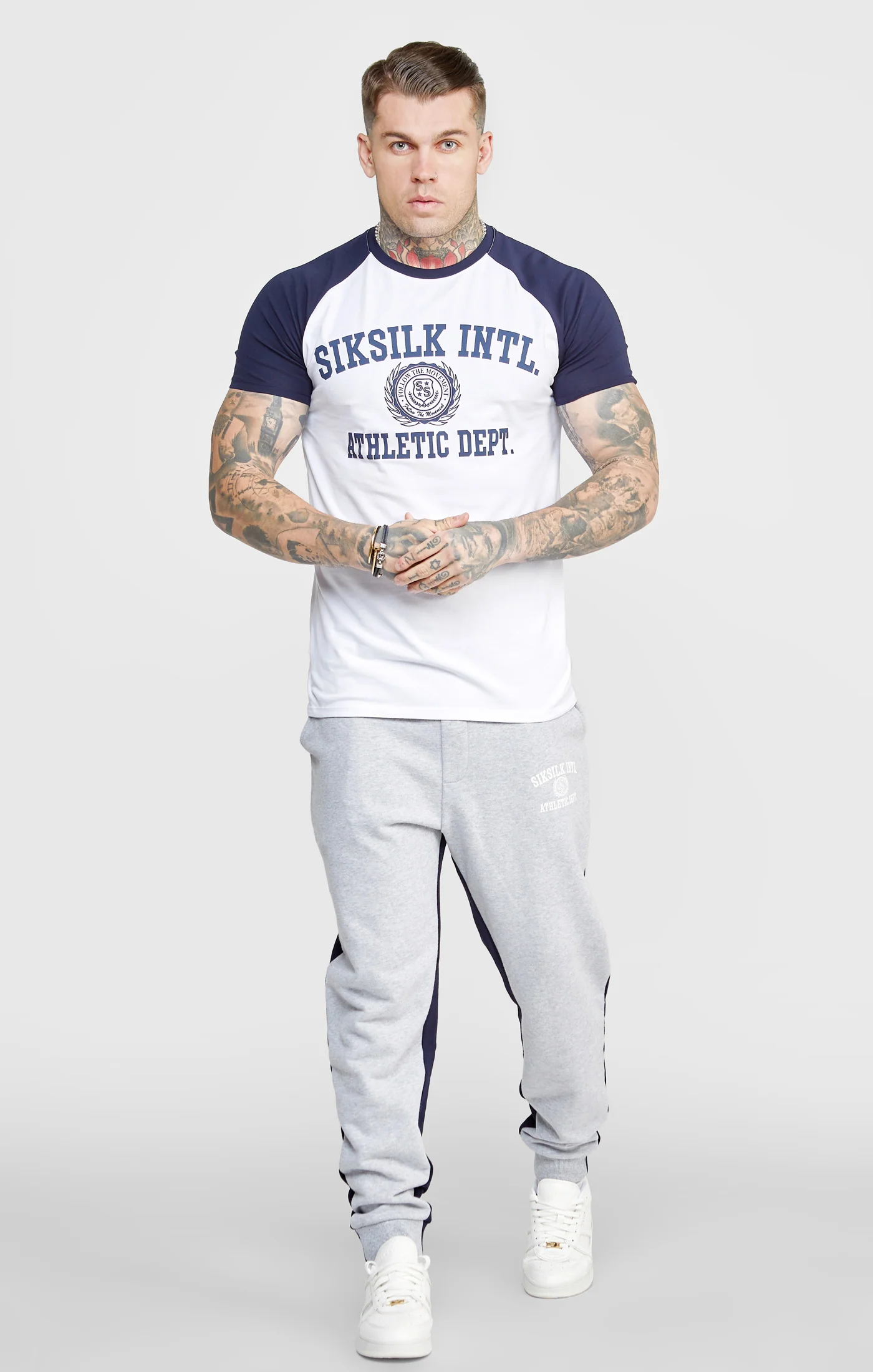 Navy Contrast Jogger - Image 3