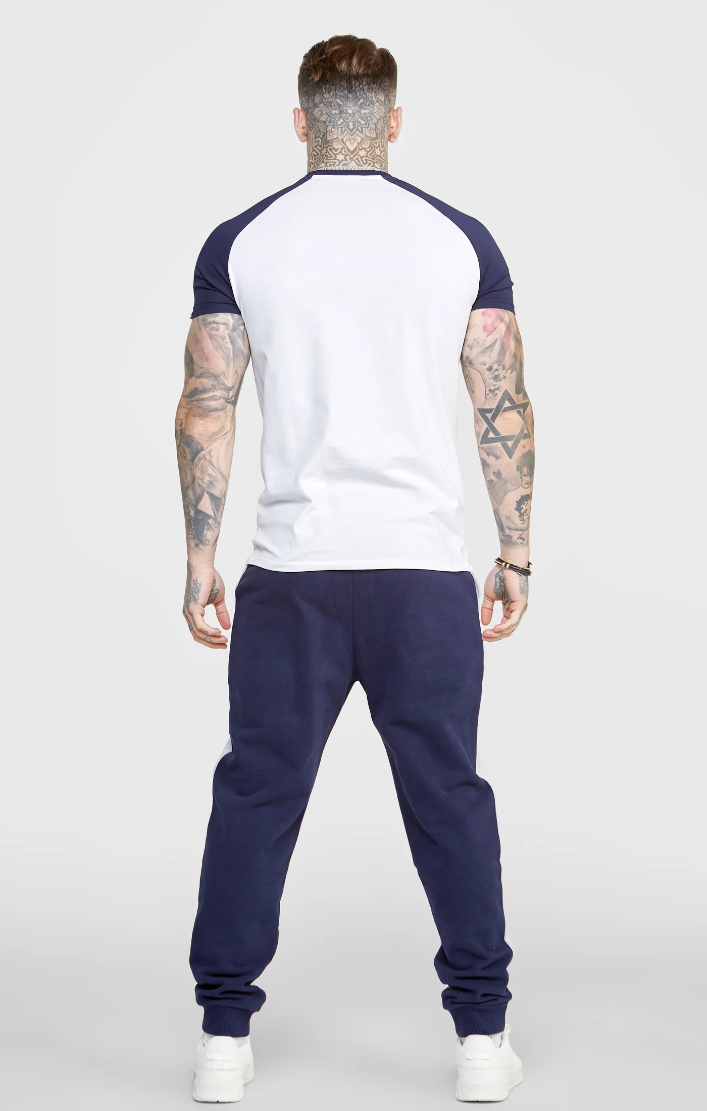 Navy Contrast Jogger - Image 5