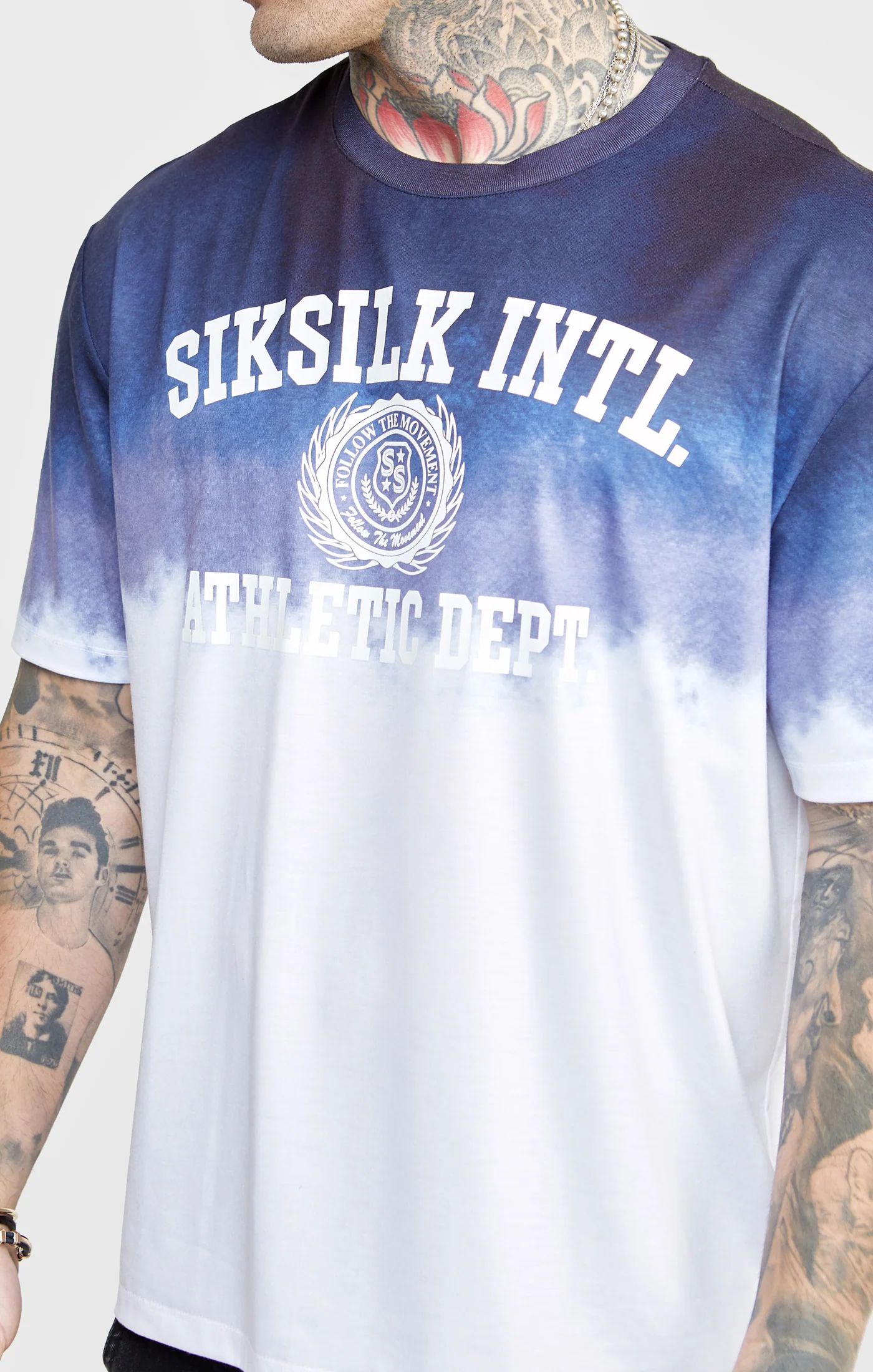 Navy Graphic Fade T-Shirt - Image 2