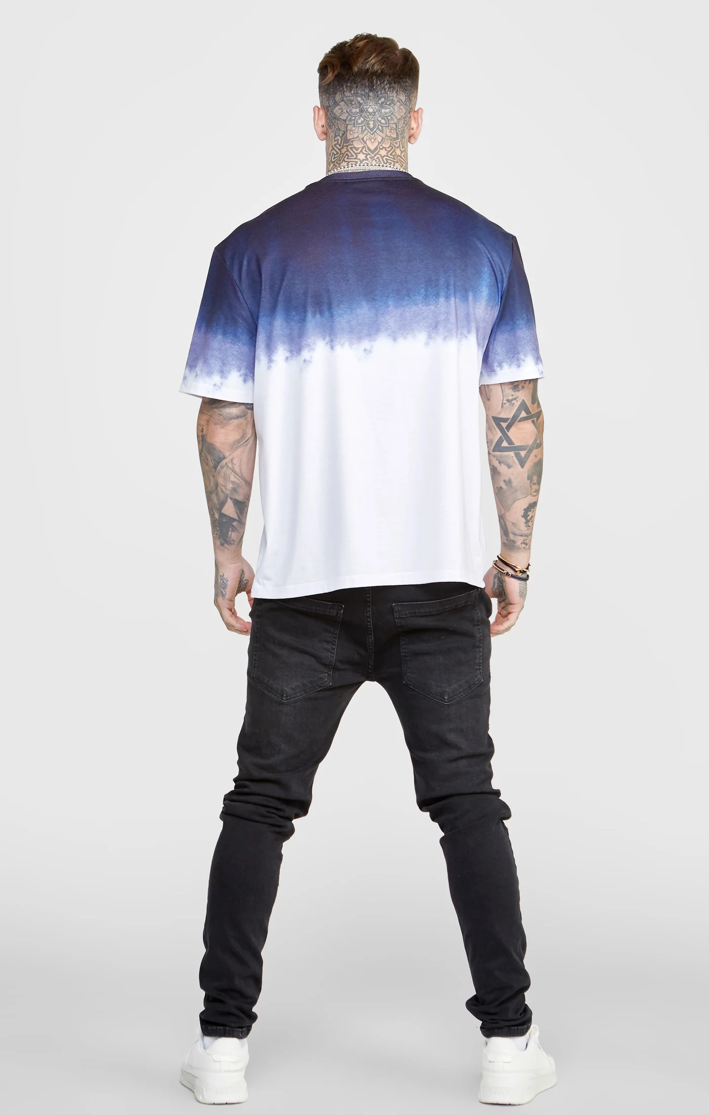 Navy Graphic Fade T-Shirt - Image 5