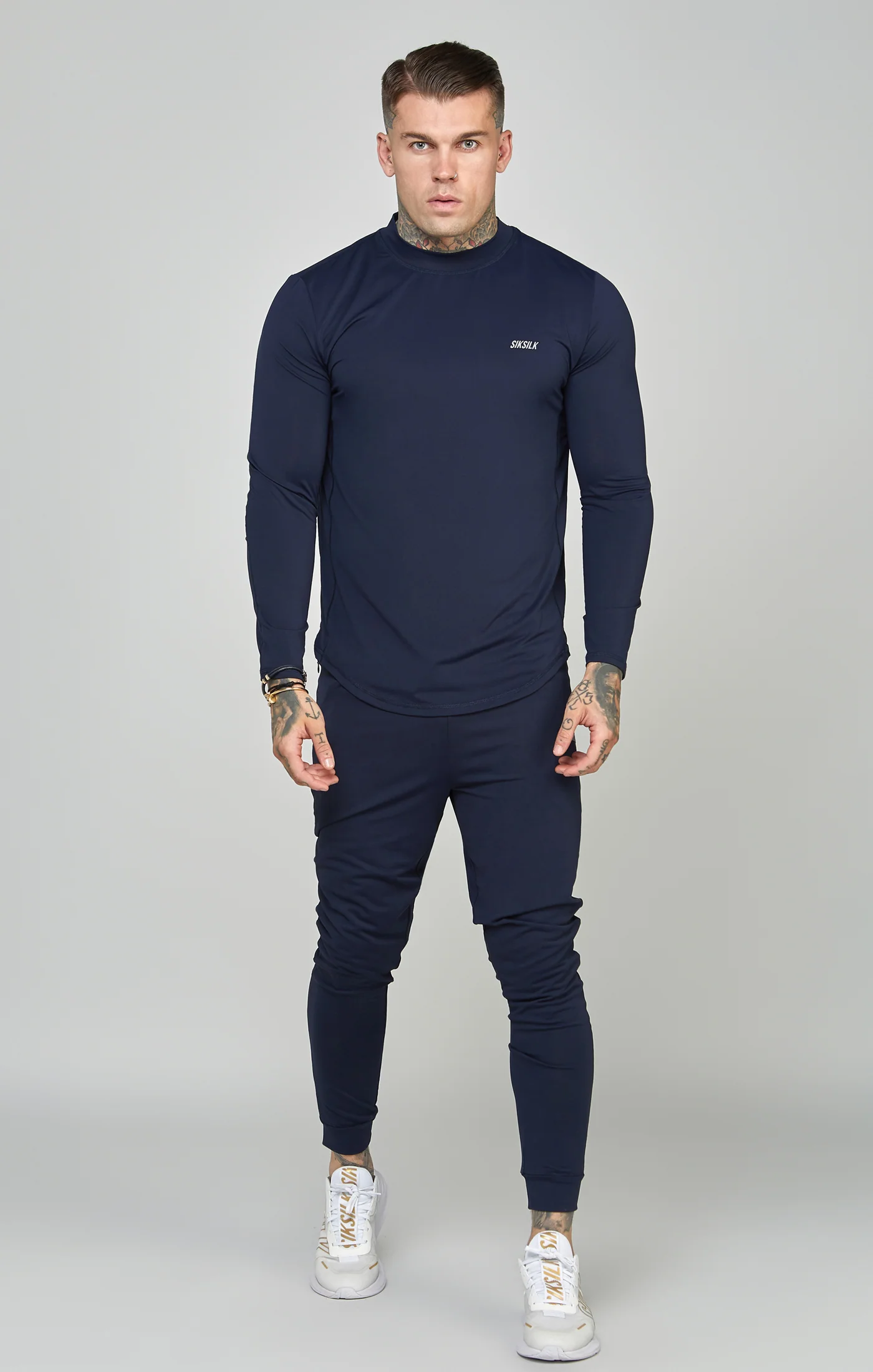 Navy Sports Muscle Fit Track Pant - Image 3